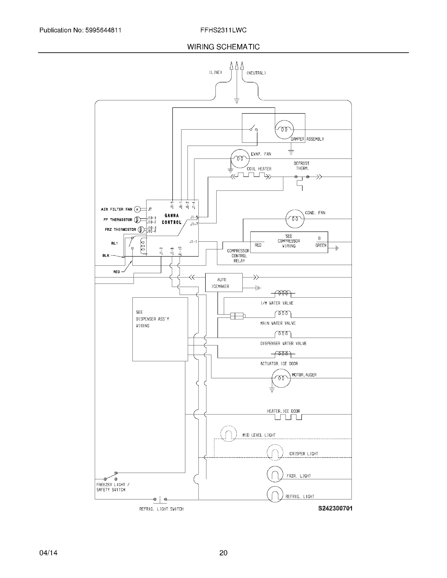 20 - WIRING SCHEMATIC