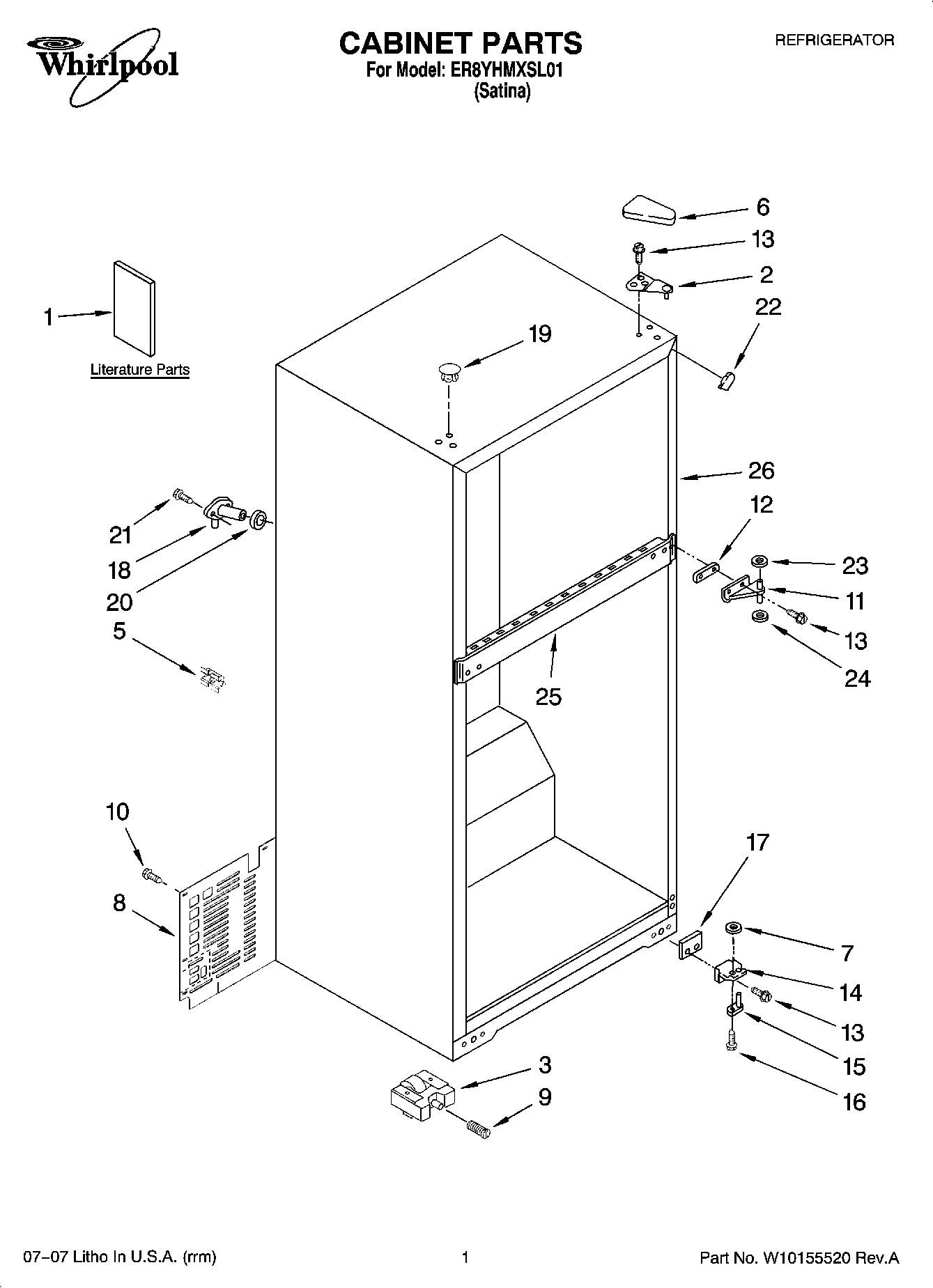 01 - CABINET PARTS