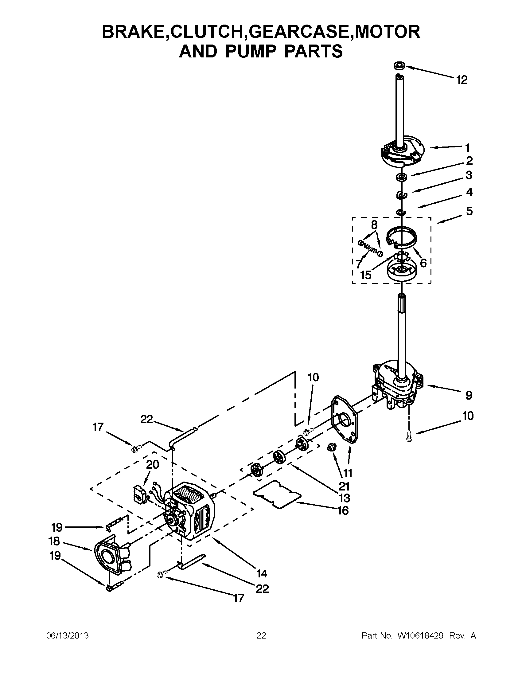 11 - BRAKE,CLUTCH,GEARCASE,MOTOR AND PUMP PARTS