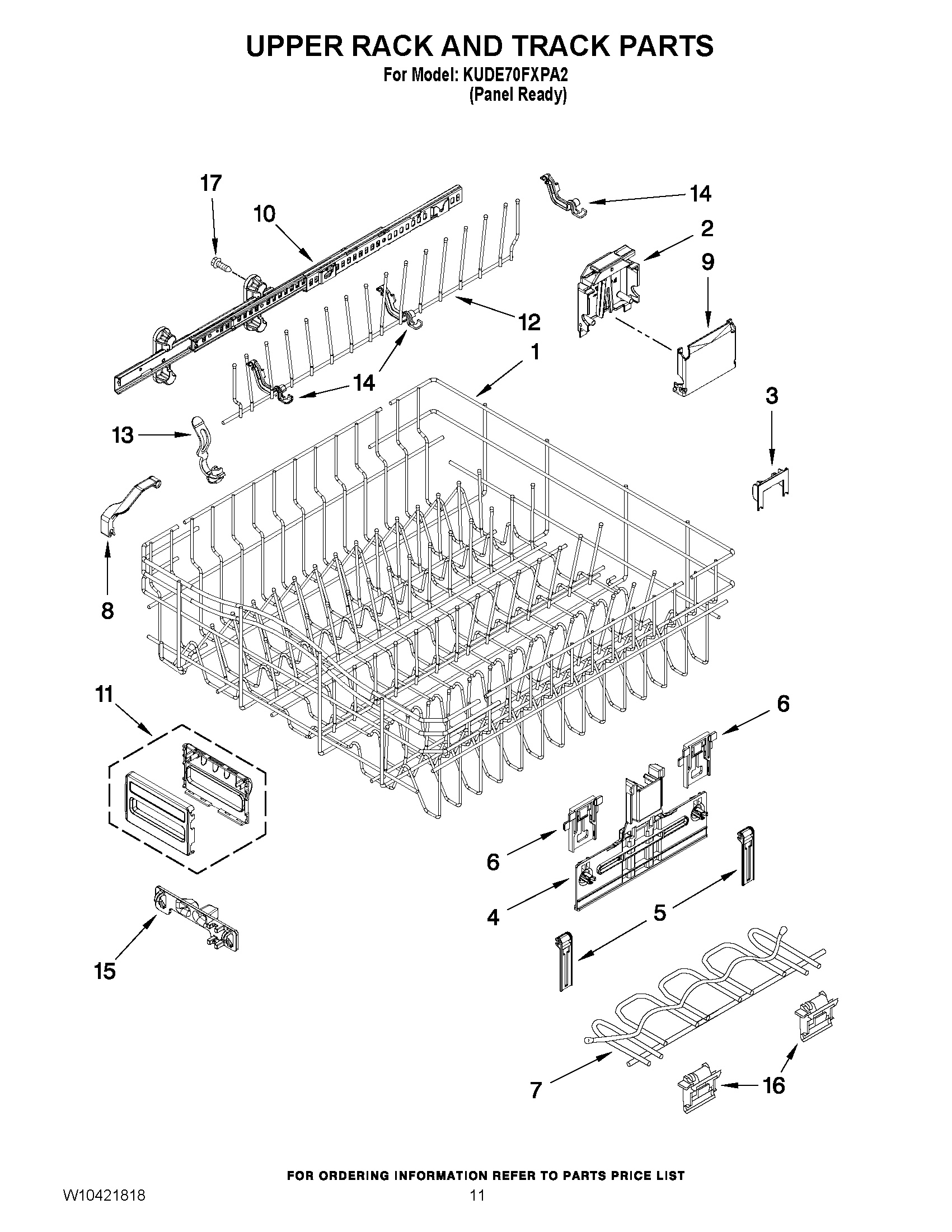09 - UPPER RACK AND TRACK PARTS