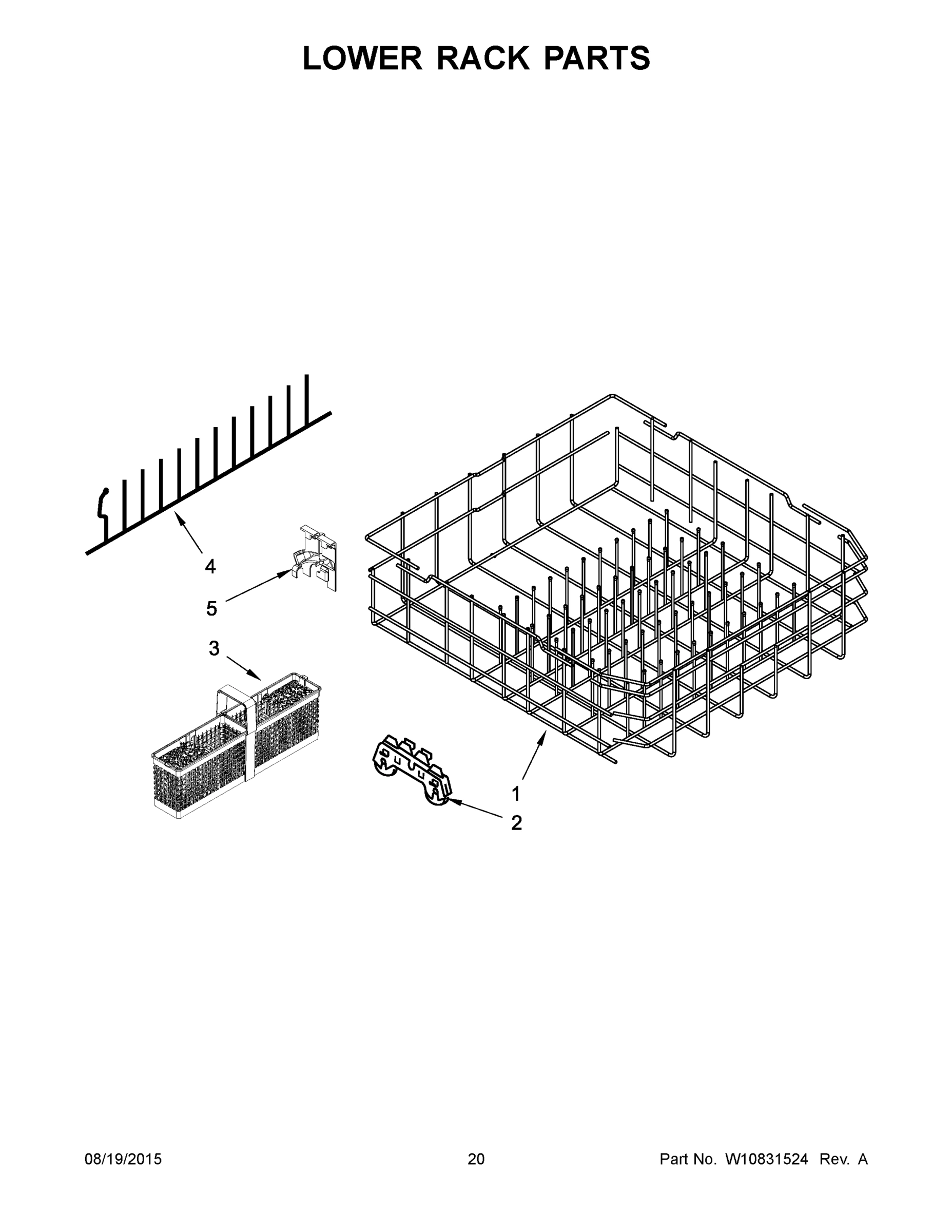 11 - LOWER RACK PARTS