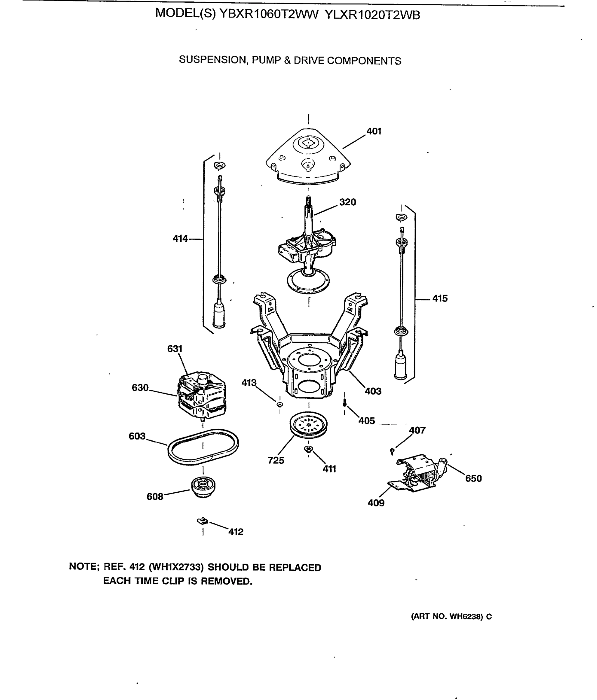 SUSPENSION, PUMP & DRIVE COMPONENTS