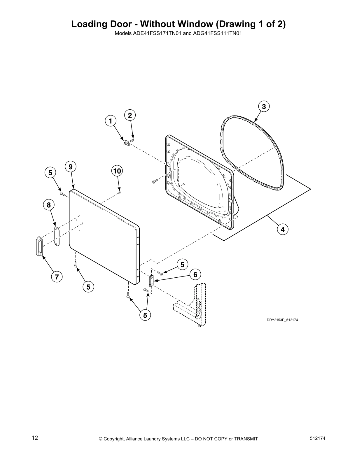 Loading Door - Without Window (Drawing 1 of 2)