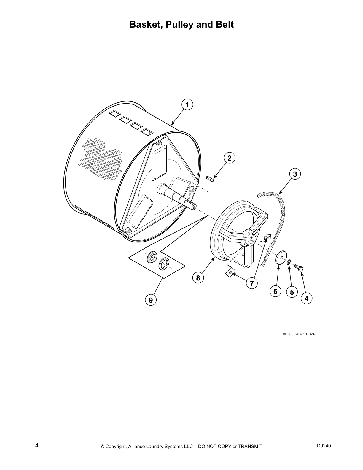 Basket, Pulley and Belt