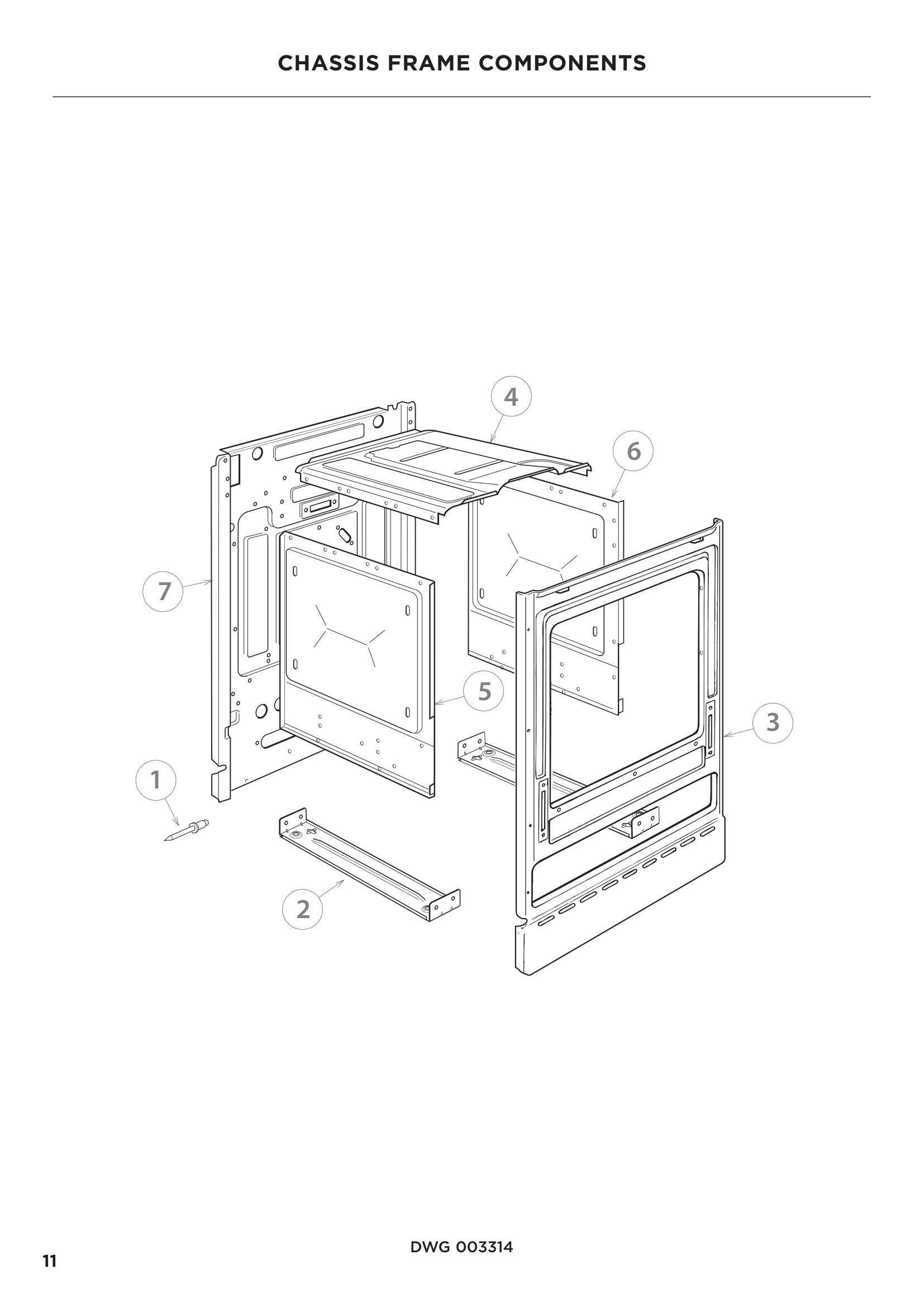 CHASSIS FRAME COMPONENTS
