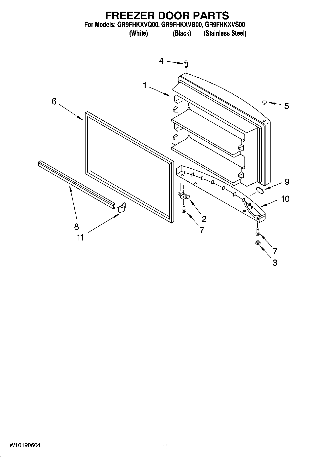 06 - FREEZER DOOR PARTS, OPTIONAL PARTS