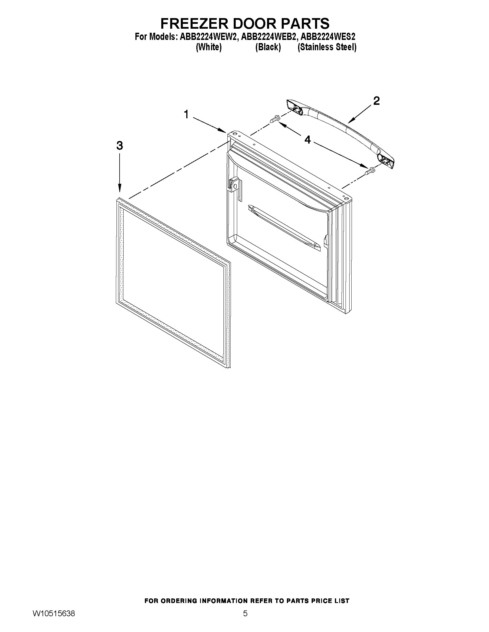 03 - FREEZER DOOR PARTS