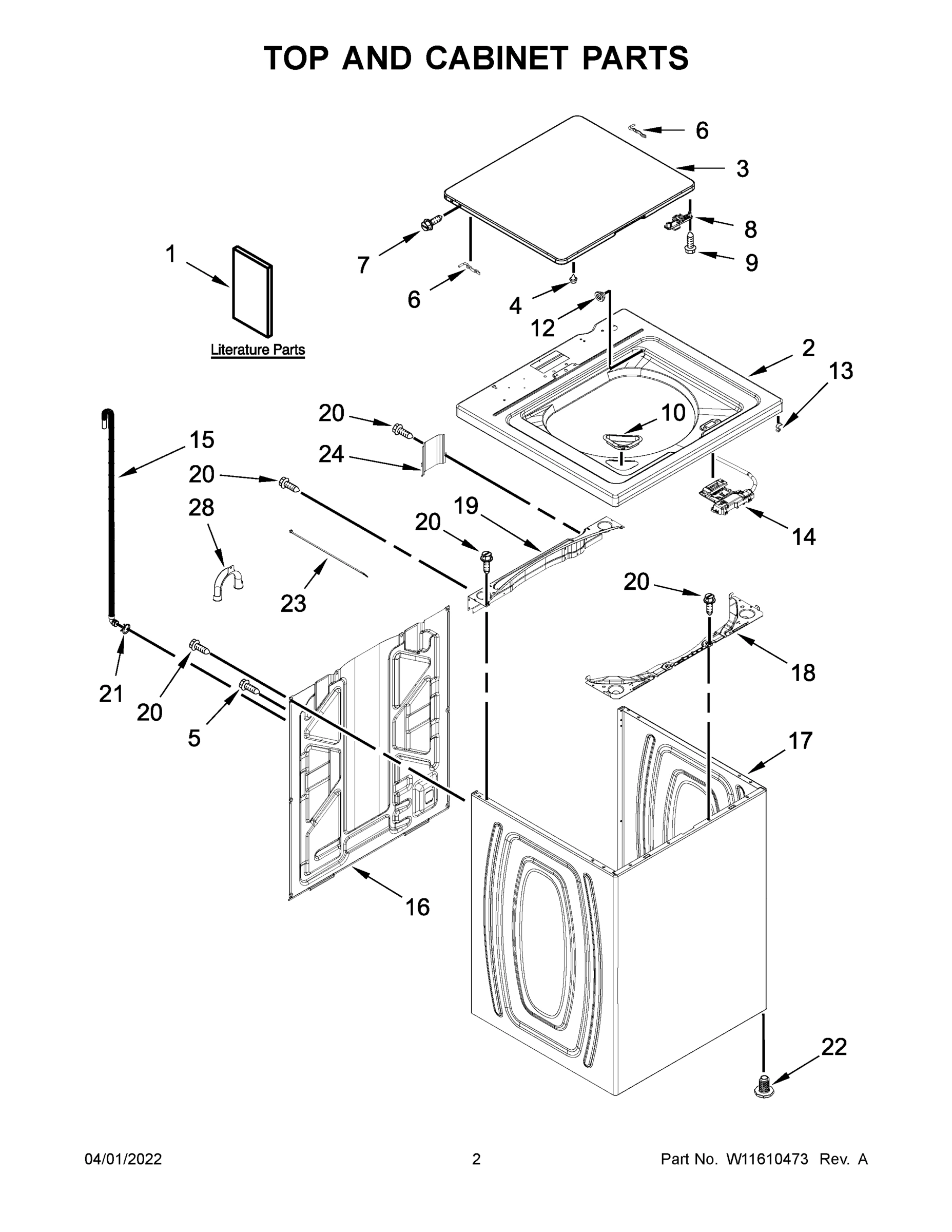 02 - TOP AND CABINET PARTS