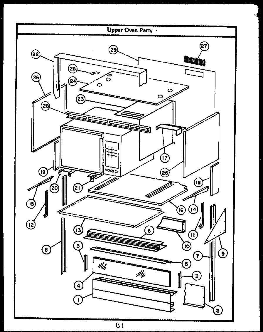 09 - UPPER OVEN PARTS