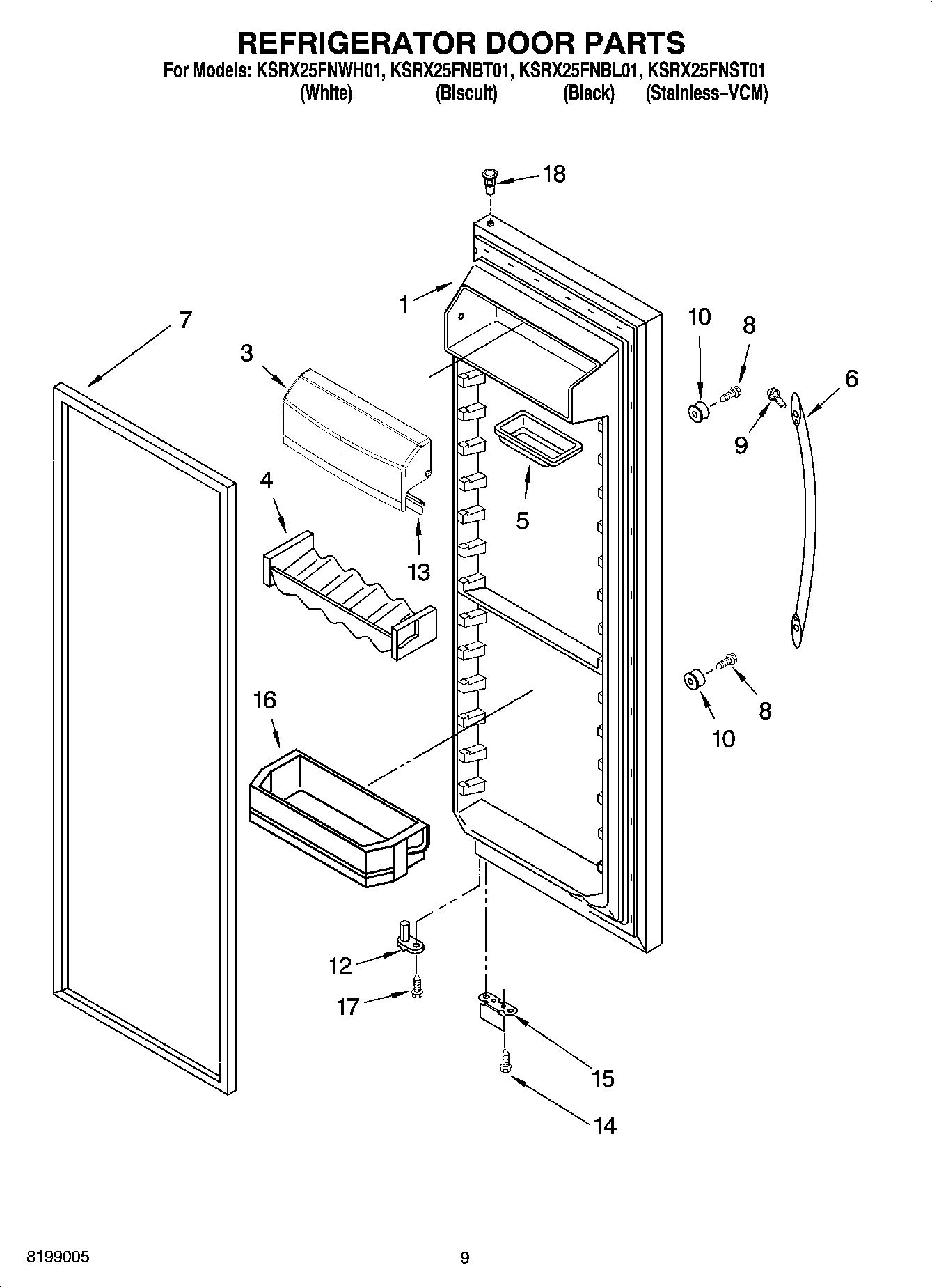 06 - REFRIGERATOR DOOR PARTS