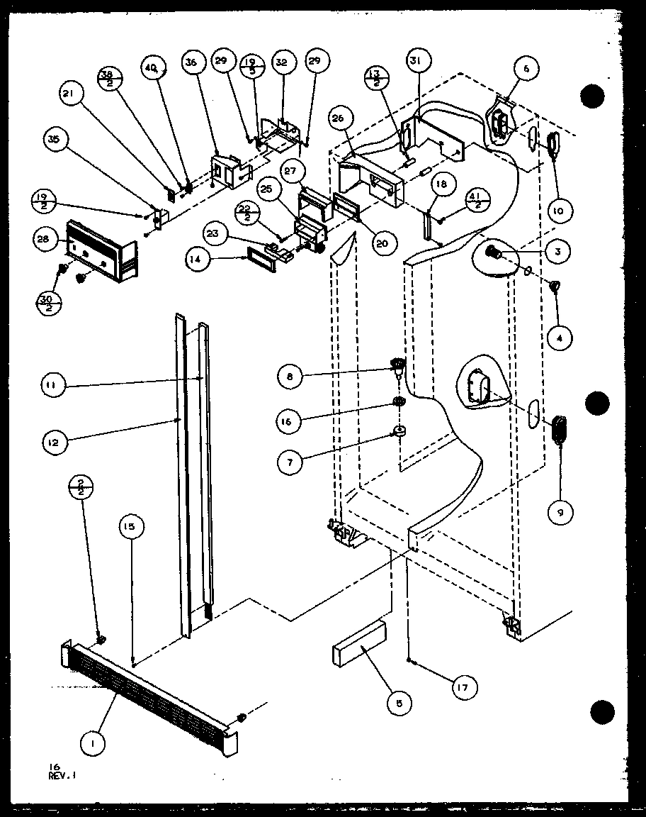 12 - REF; FZ CONTROLS AND CABINET PARTS