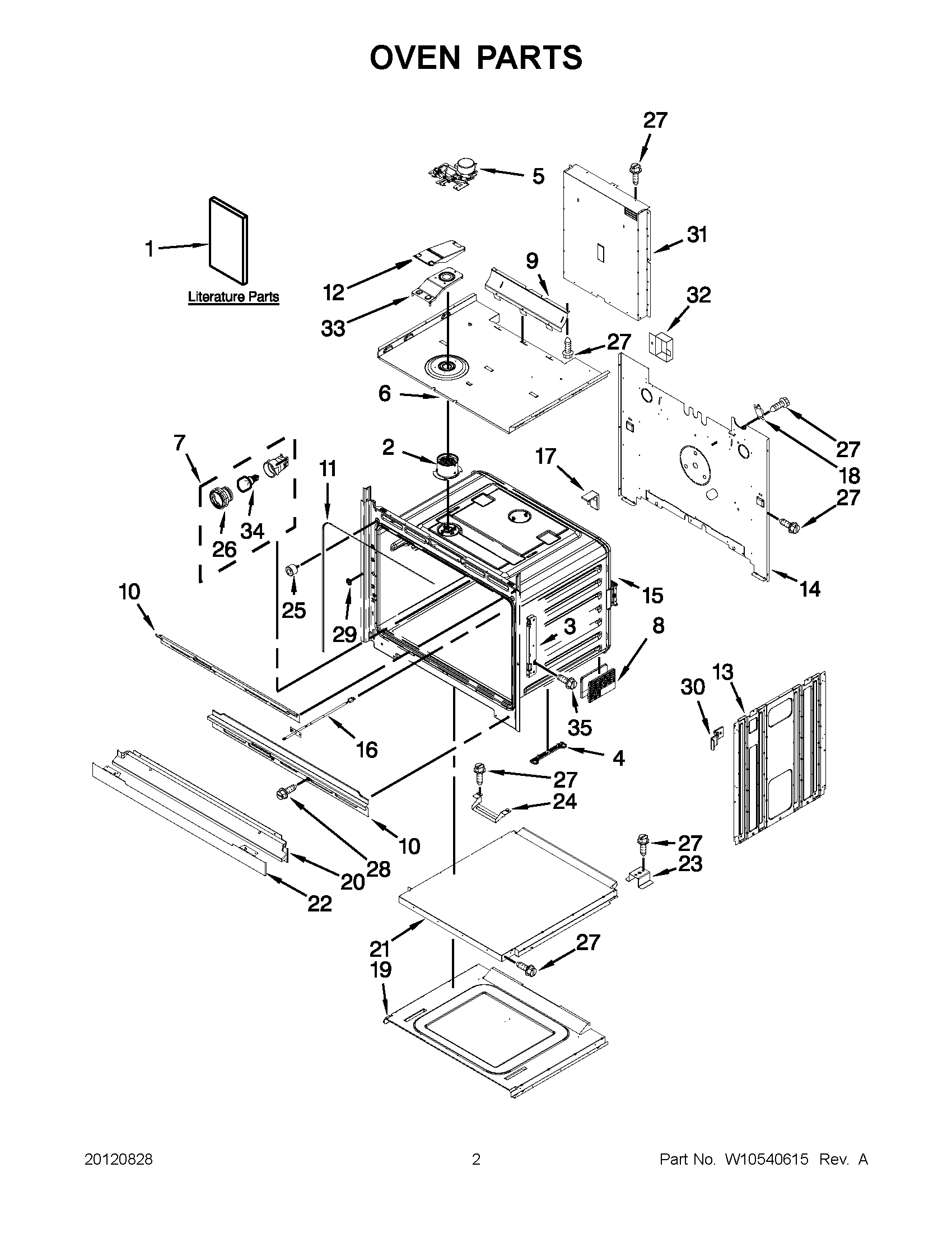 01 - OVEN PARTS