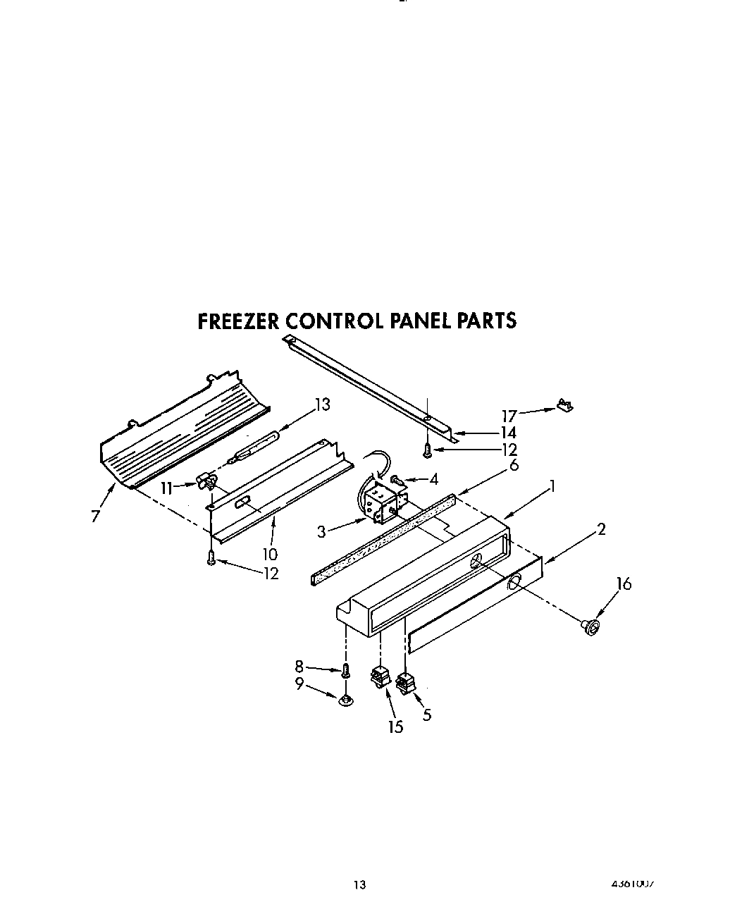 12 - FREEZER CONTROL PANEL