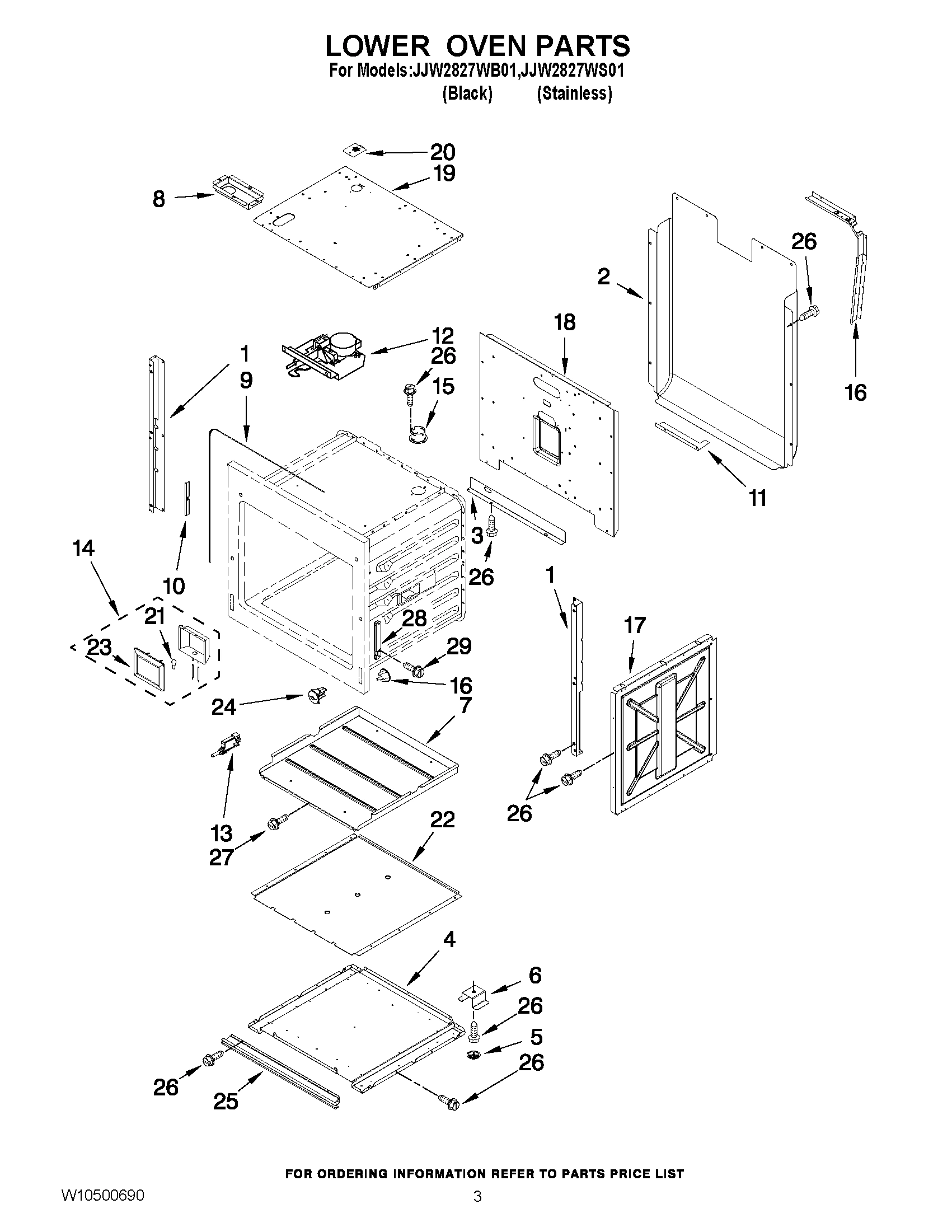 02 - LOWER OVEN PARTS