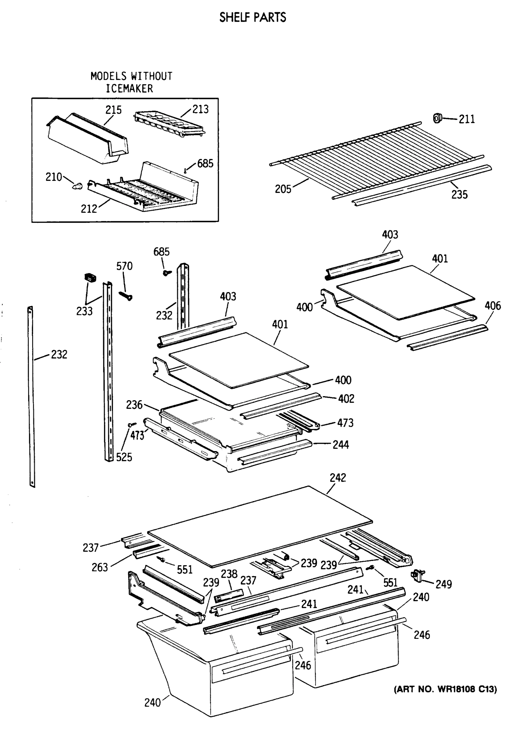 SHELF PARTS