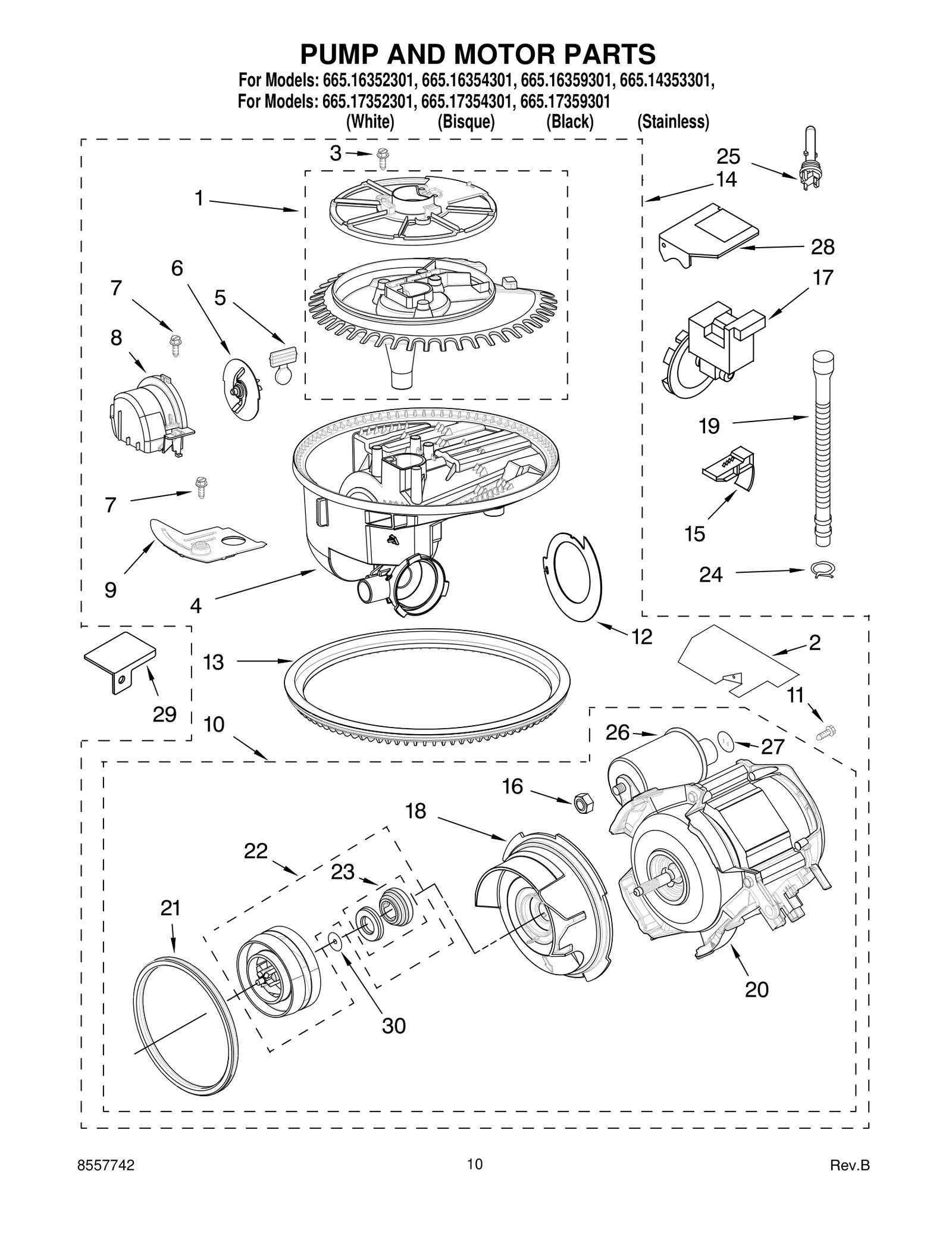 PUMP AND MOTOR PARTS