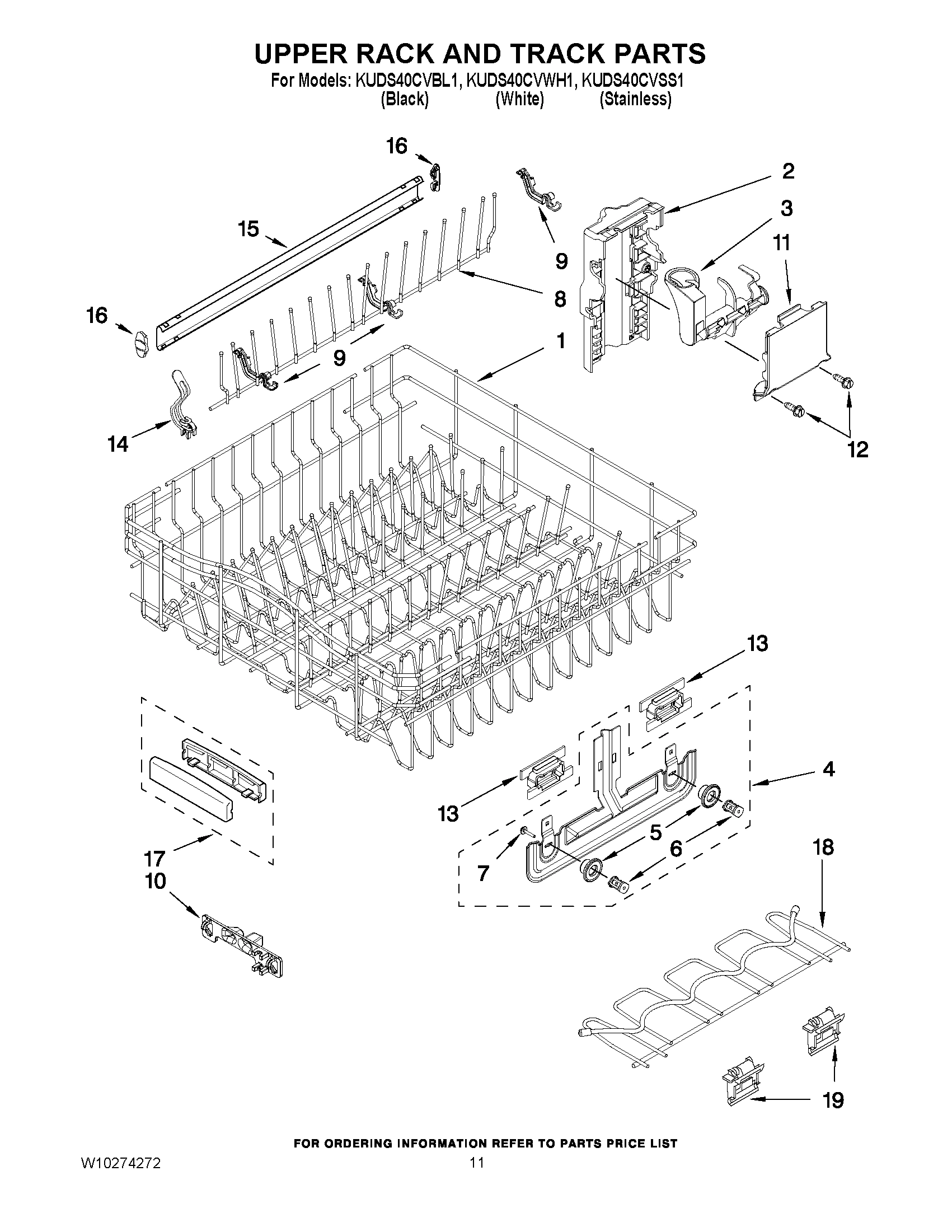 09 - UPPER RACK AND TRACK PARTS