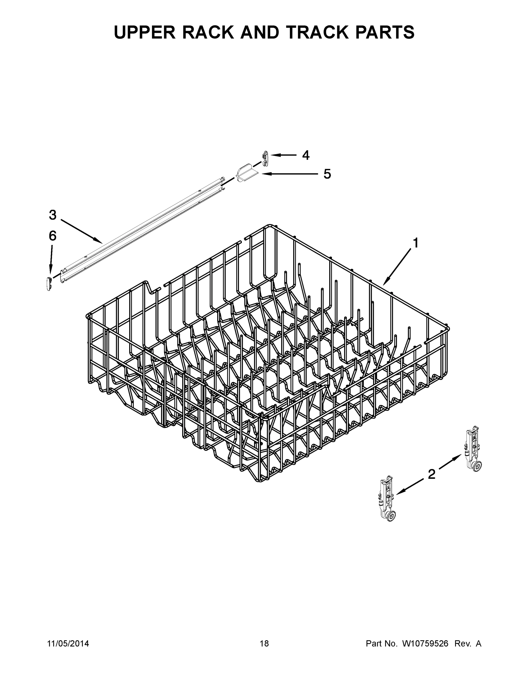 10 - UPPER RACK AND TRACK PARTS