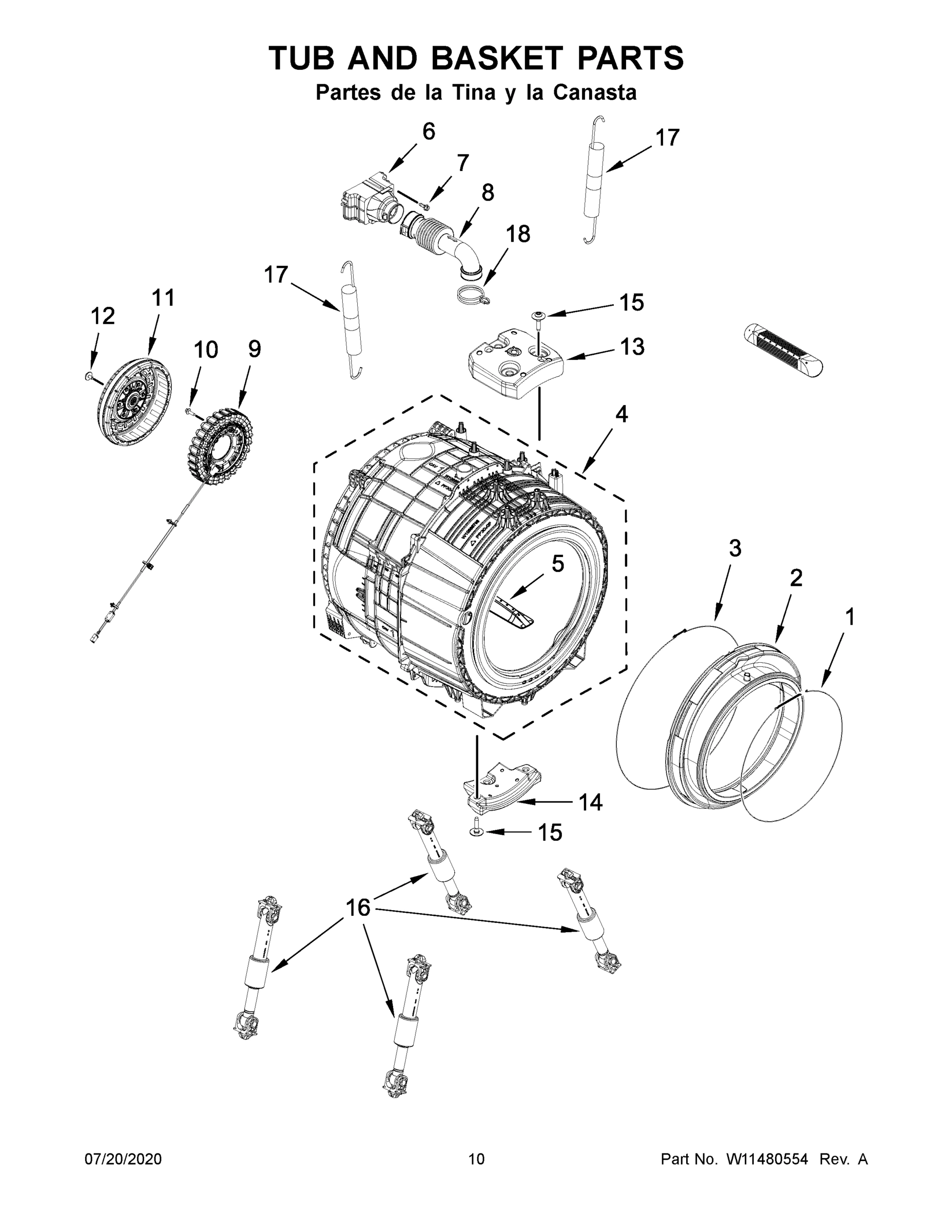 06 - TUB AND BASKET PARTS