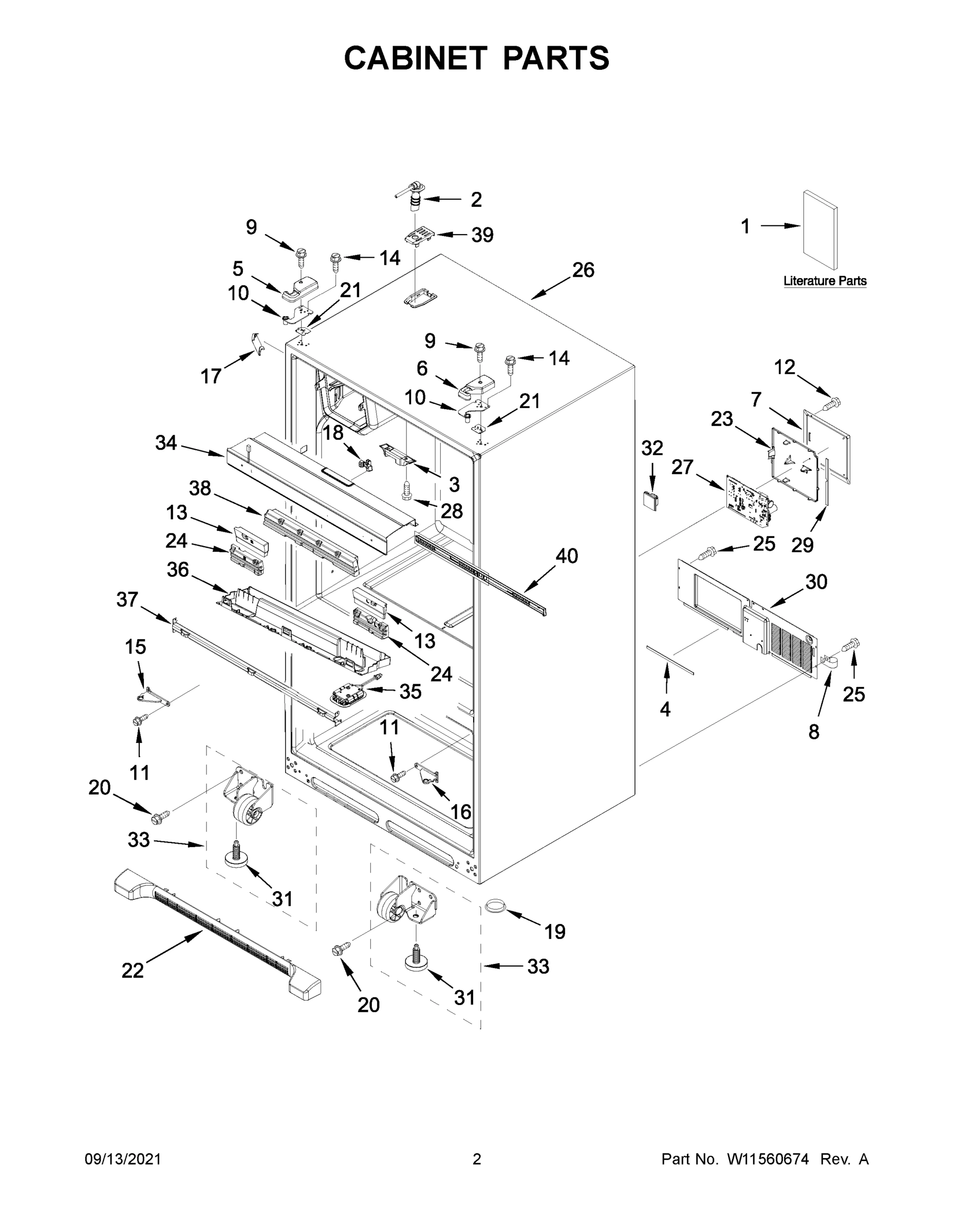 02 - CABINET PARTS