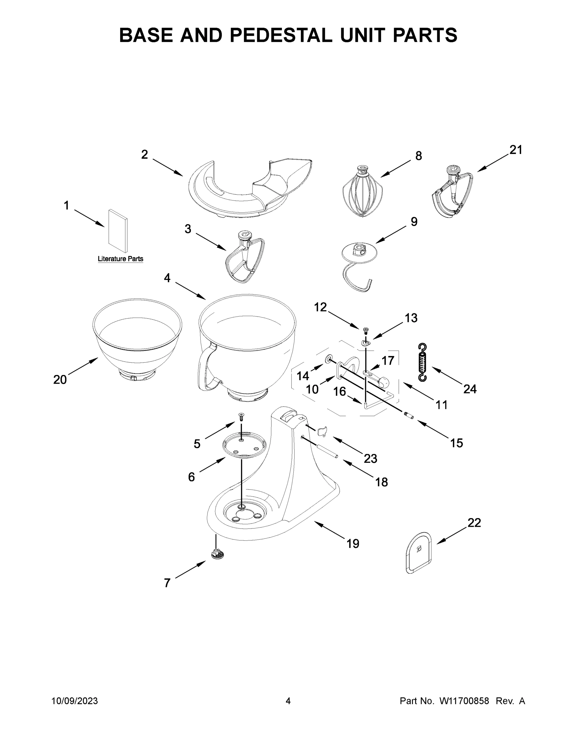 03 - BASE AND PEDESTAL UNIT PARTS