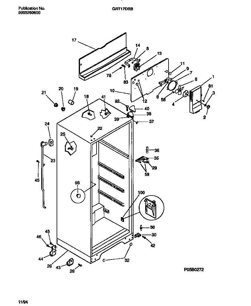03 - CABINET W/FAN ASSEMBLY