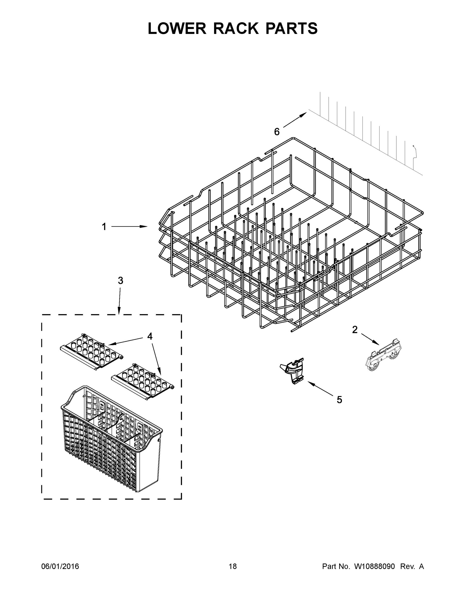 10 - LOWER RACK PARTS