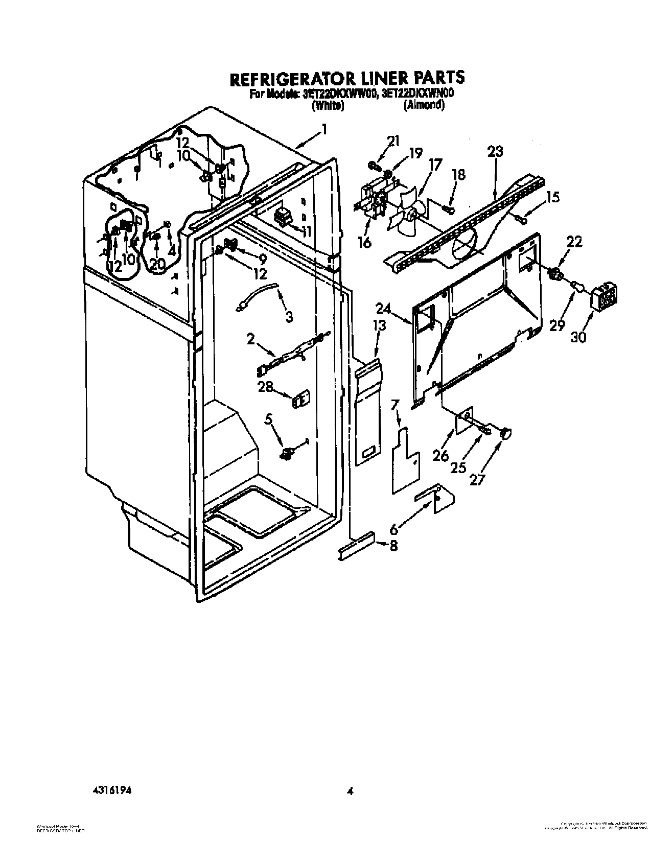 04 - REFRIGERATOR LINER