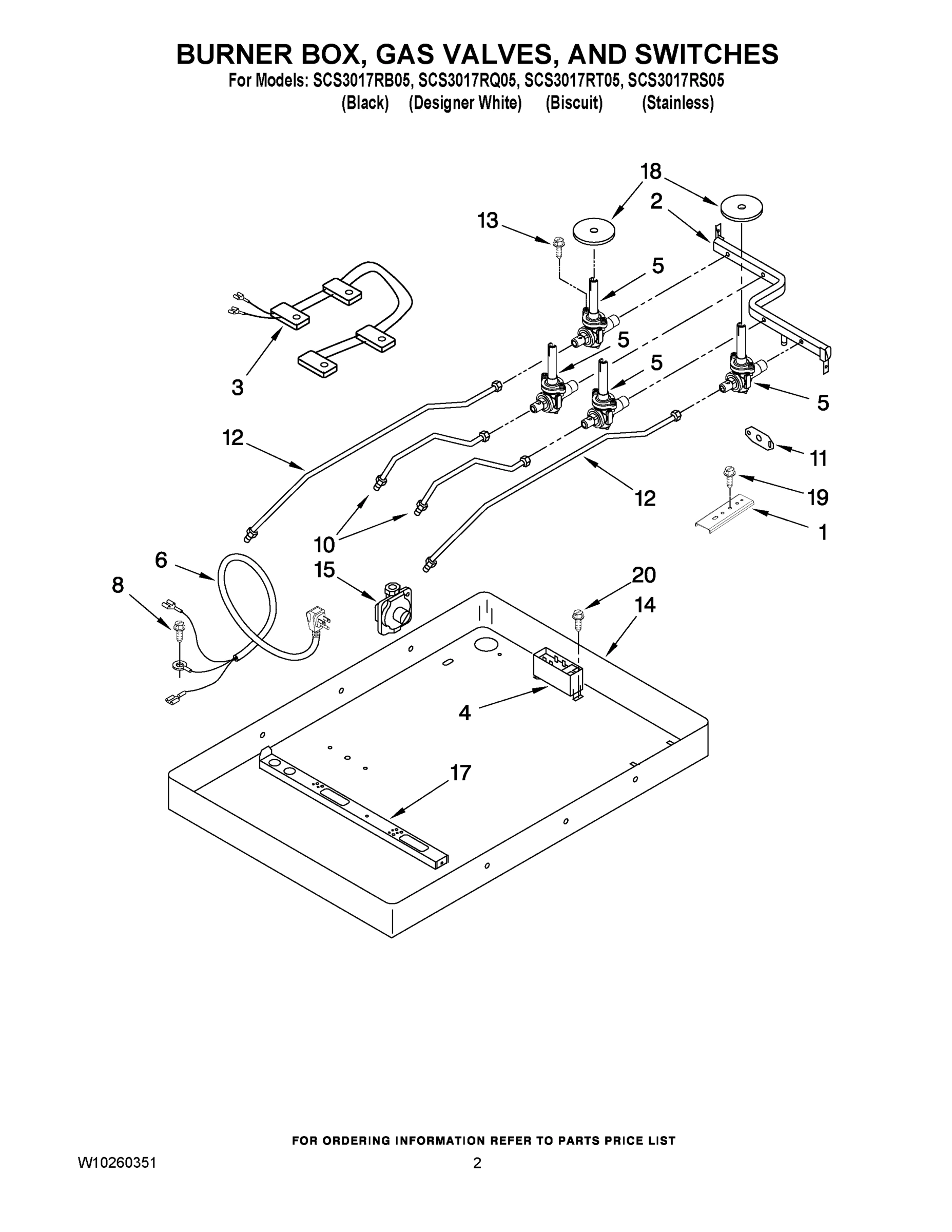 02 - BURNER BOX, GAS VALVES, AND SWITCHES