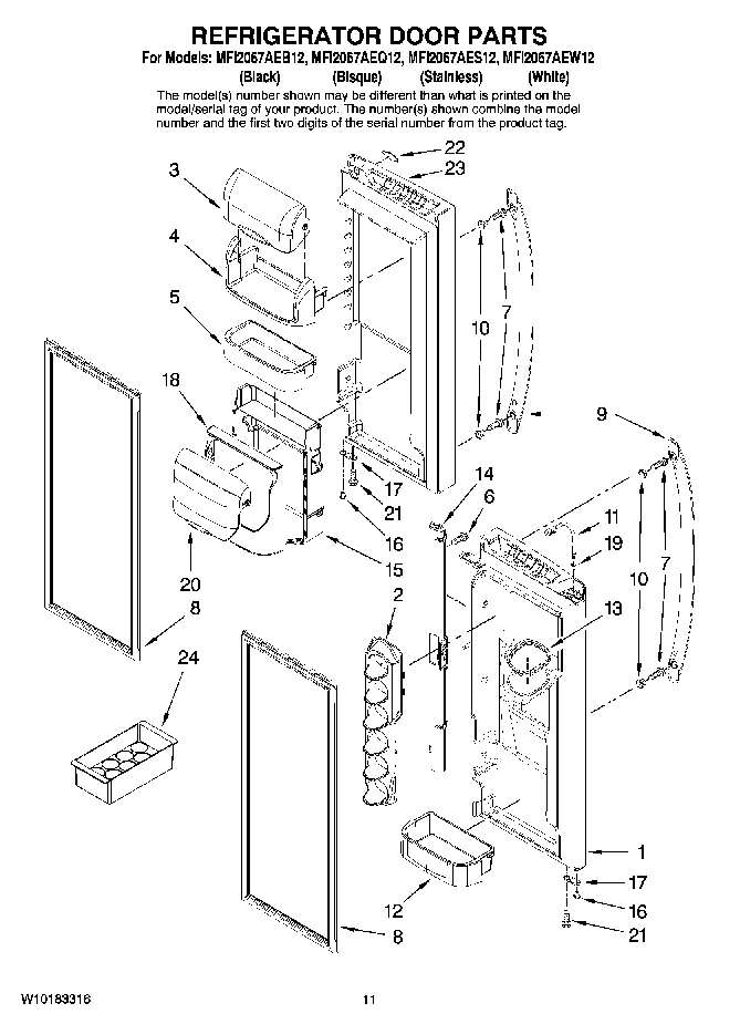06 - REFRIGERATOR DOOR PARTS