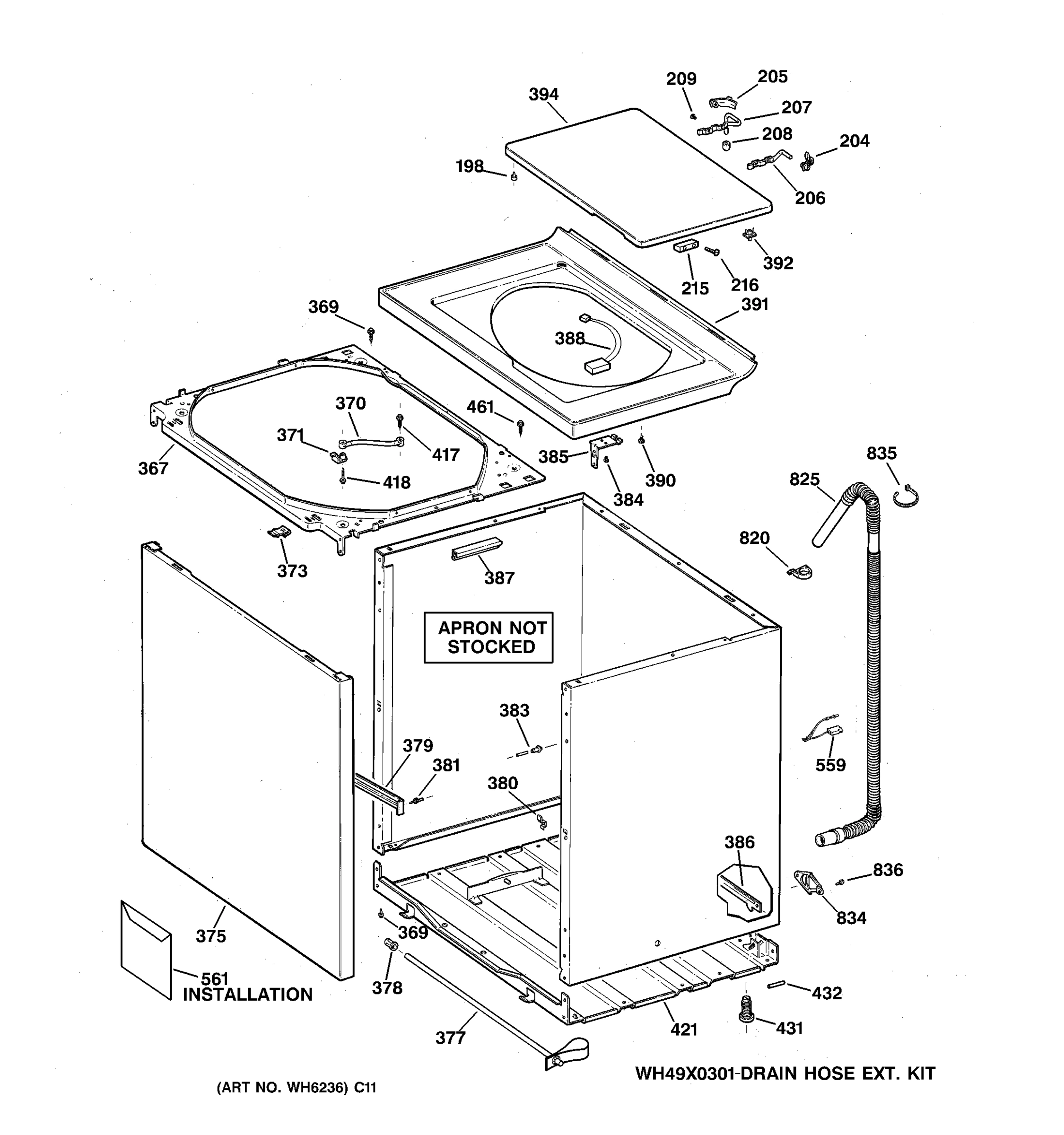 CABINET, COVER & FRONT PANEL