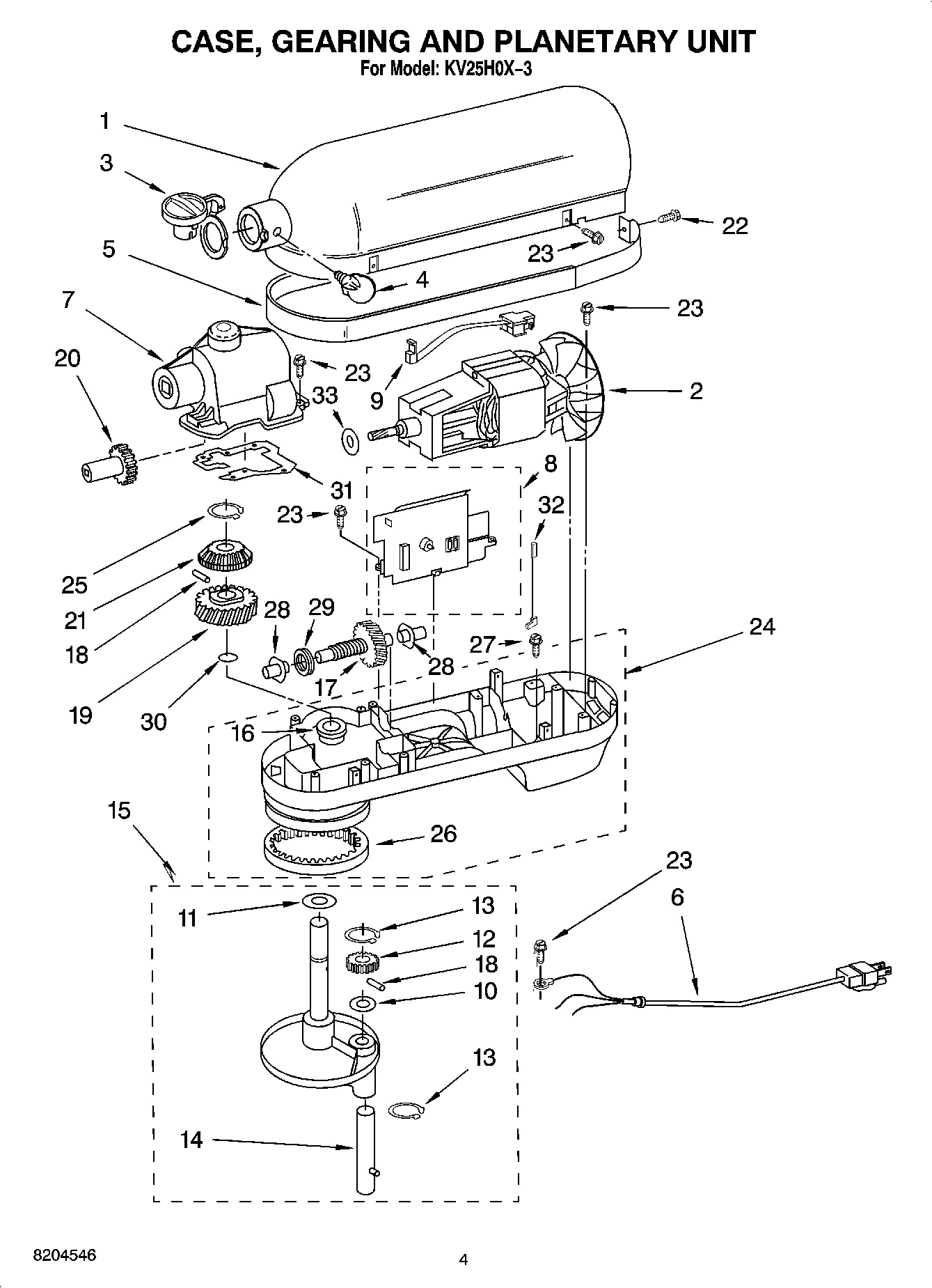 03 - CASE, GEARING, PLANETARY UNIT AND ACCESSORY PARTS