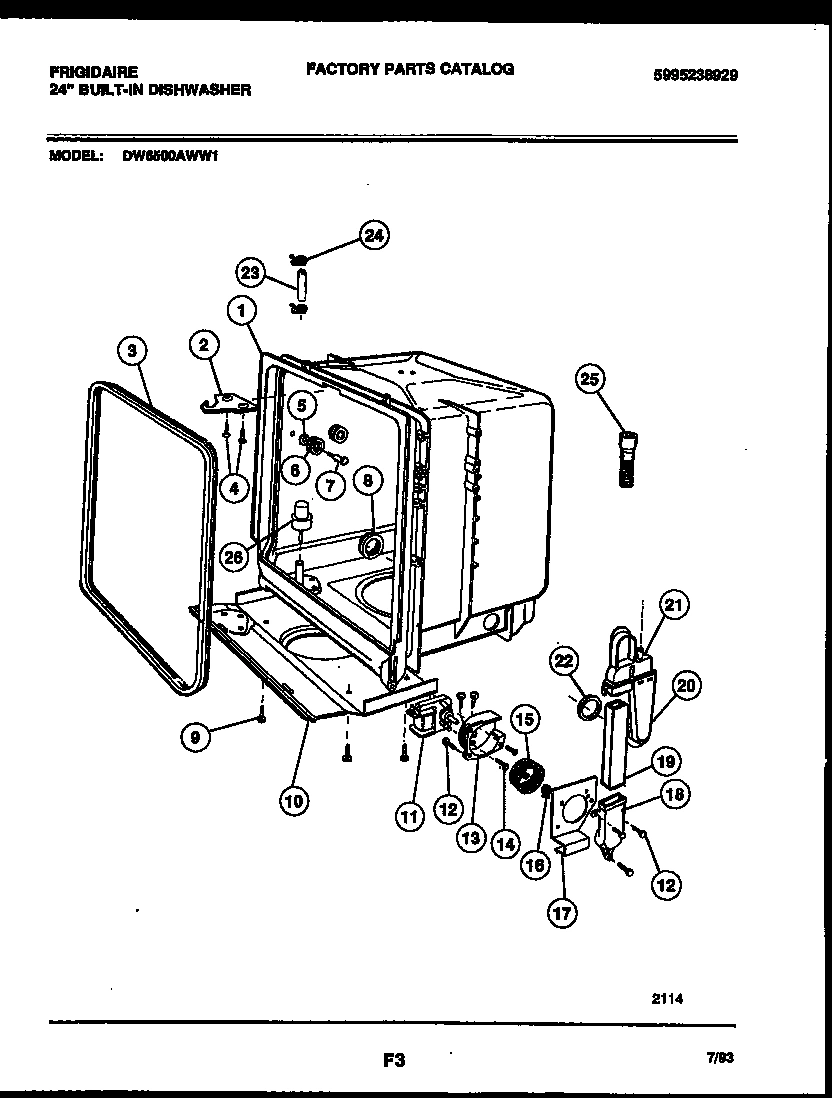 05 - TUB AND FRAME PARTS