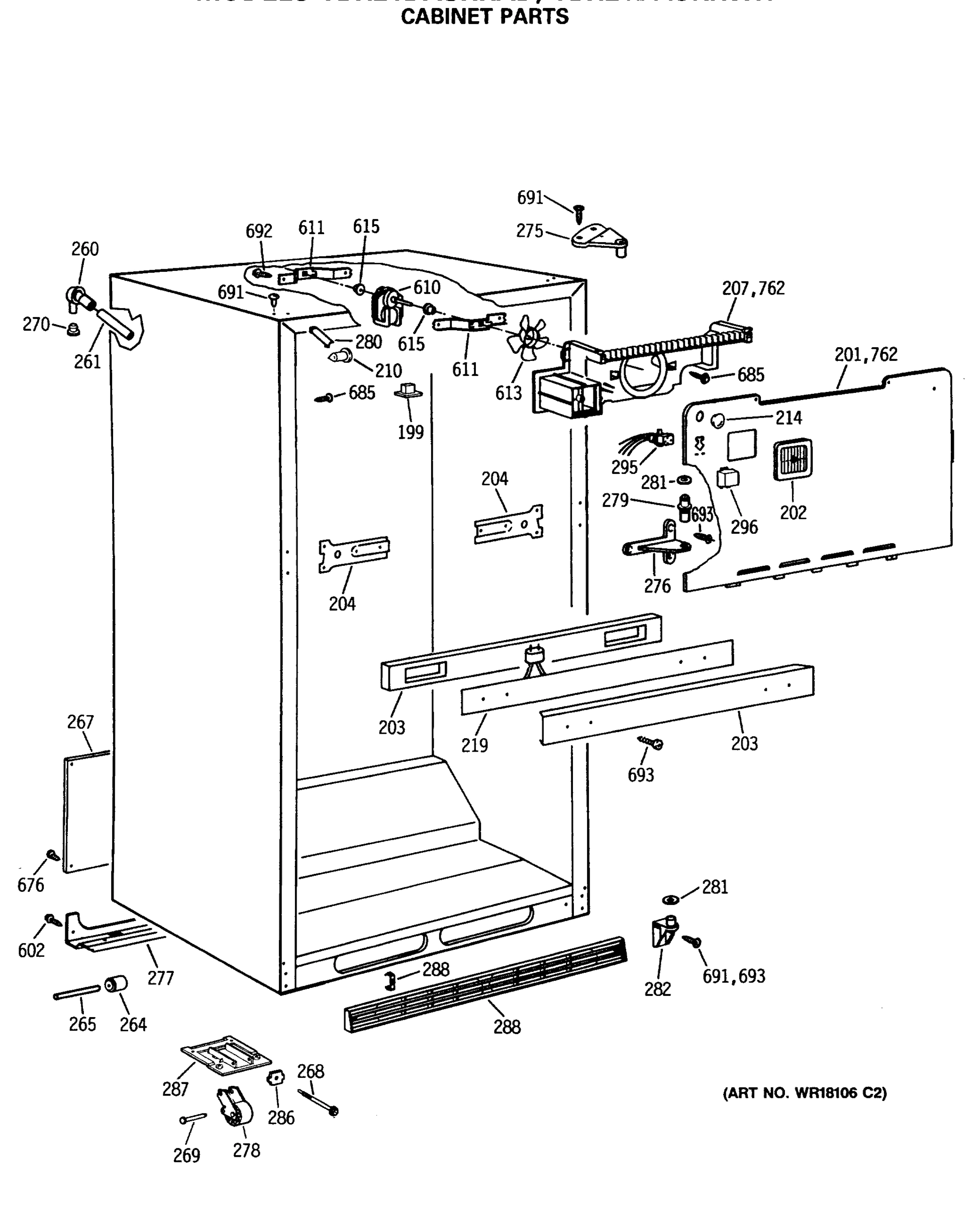 CABINET PARTS