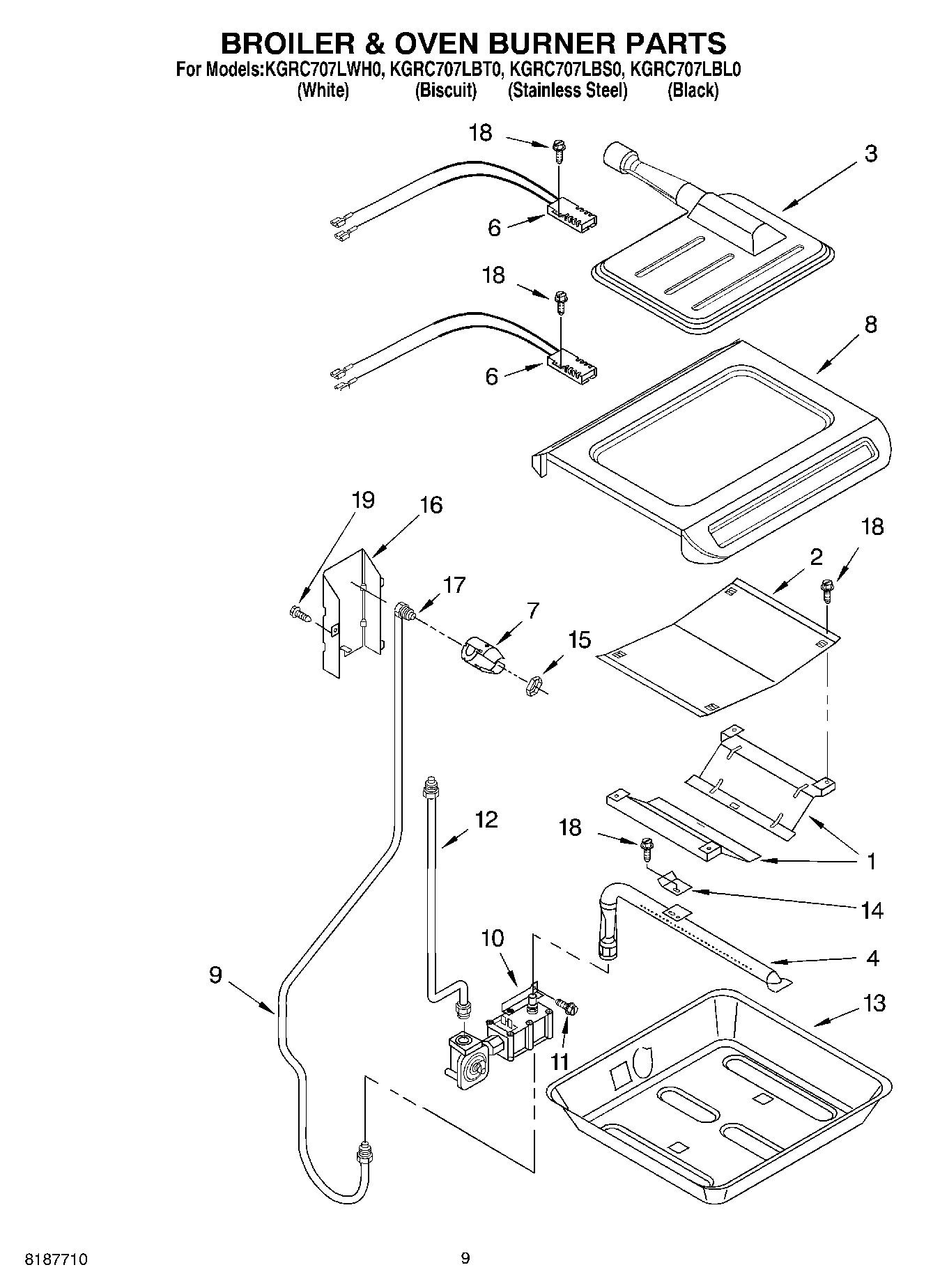 06 - BROILER & OVEN BURNER PARTS