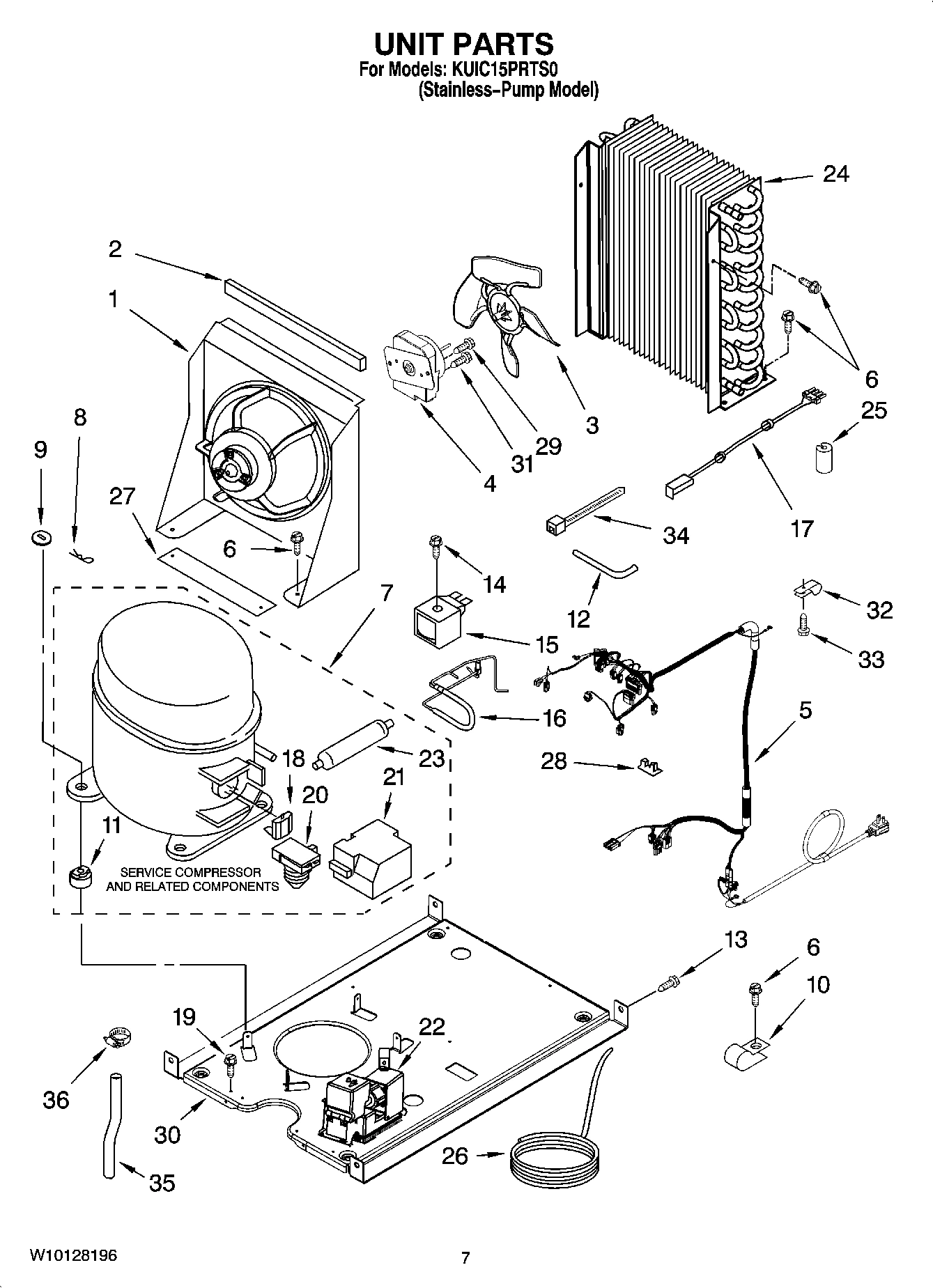 05 - UNIT PARTS, OPTIONAL PARTS (NOT INCLUDED)