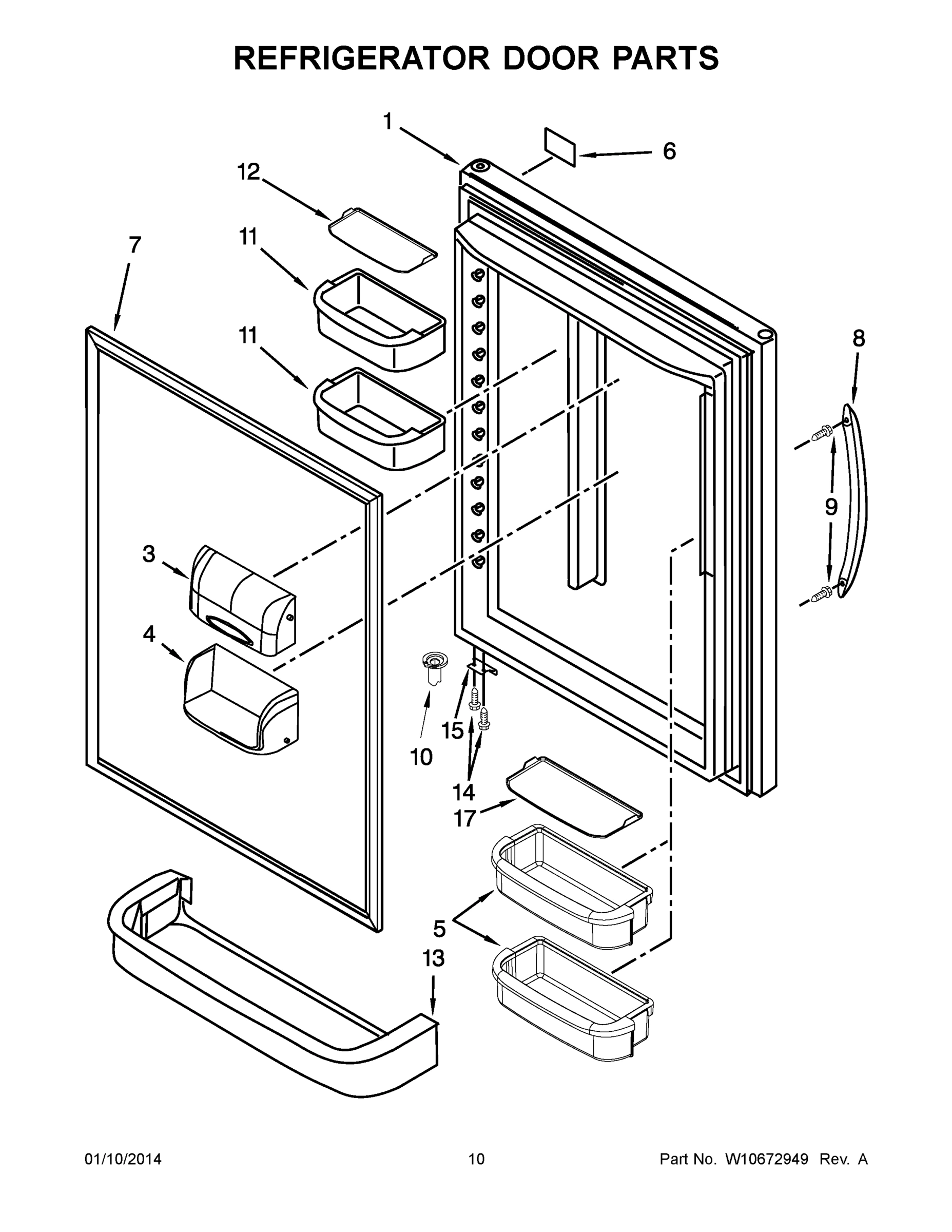 06 - REFRIGERATOR DOOR PARTS