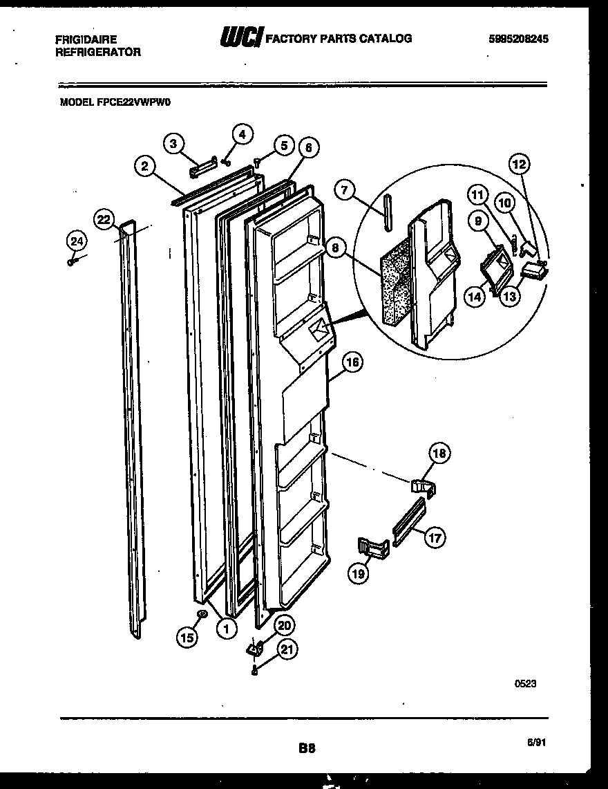 02 - FREEZER DOOR PARTS