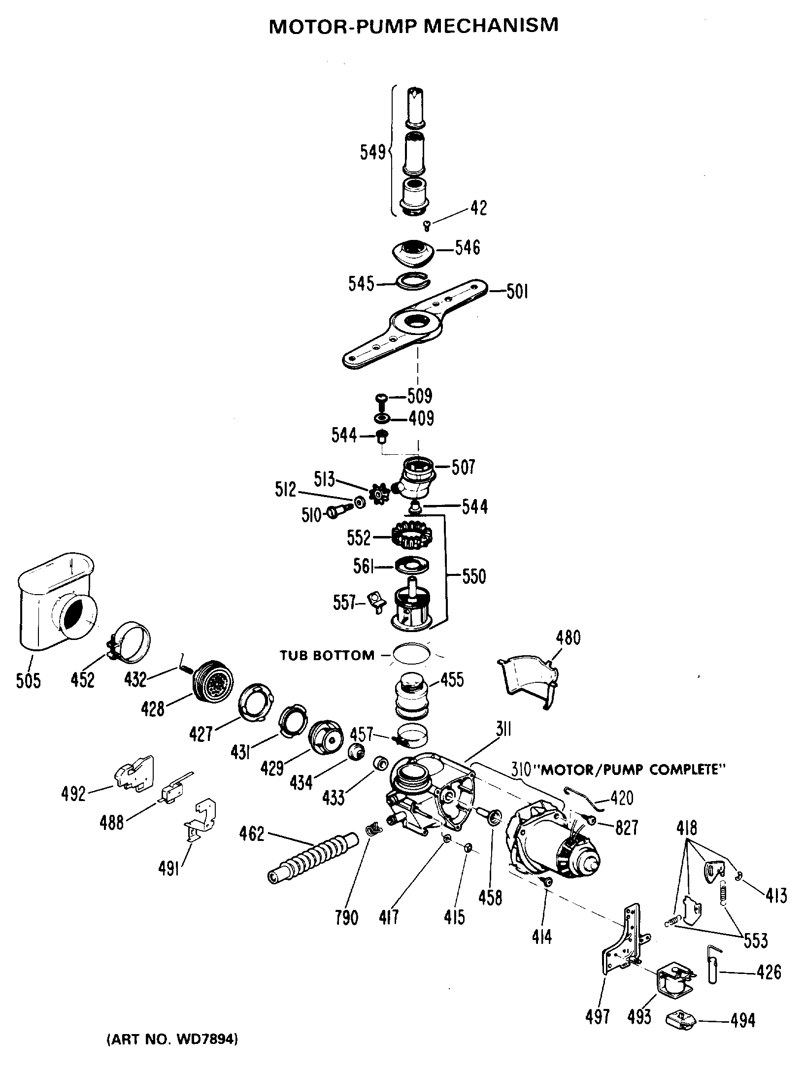 MOTOR-PUMP MECHANISM