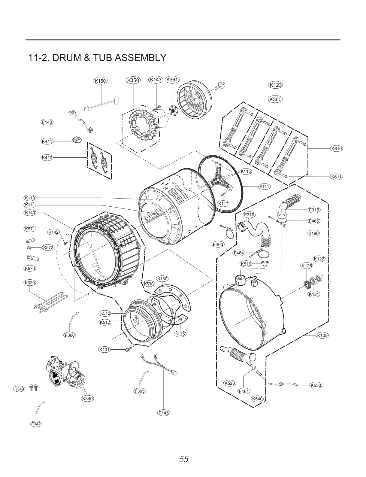 DRUM & TUB ASSEMBLY