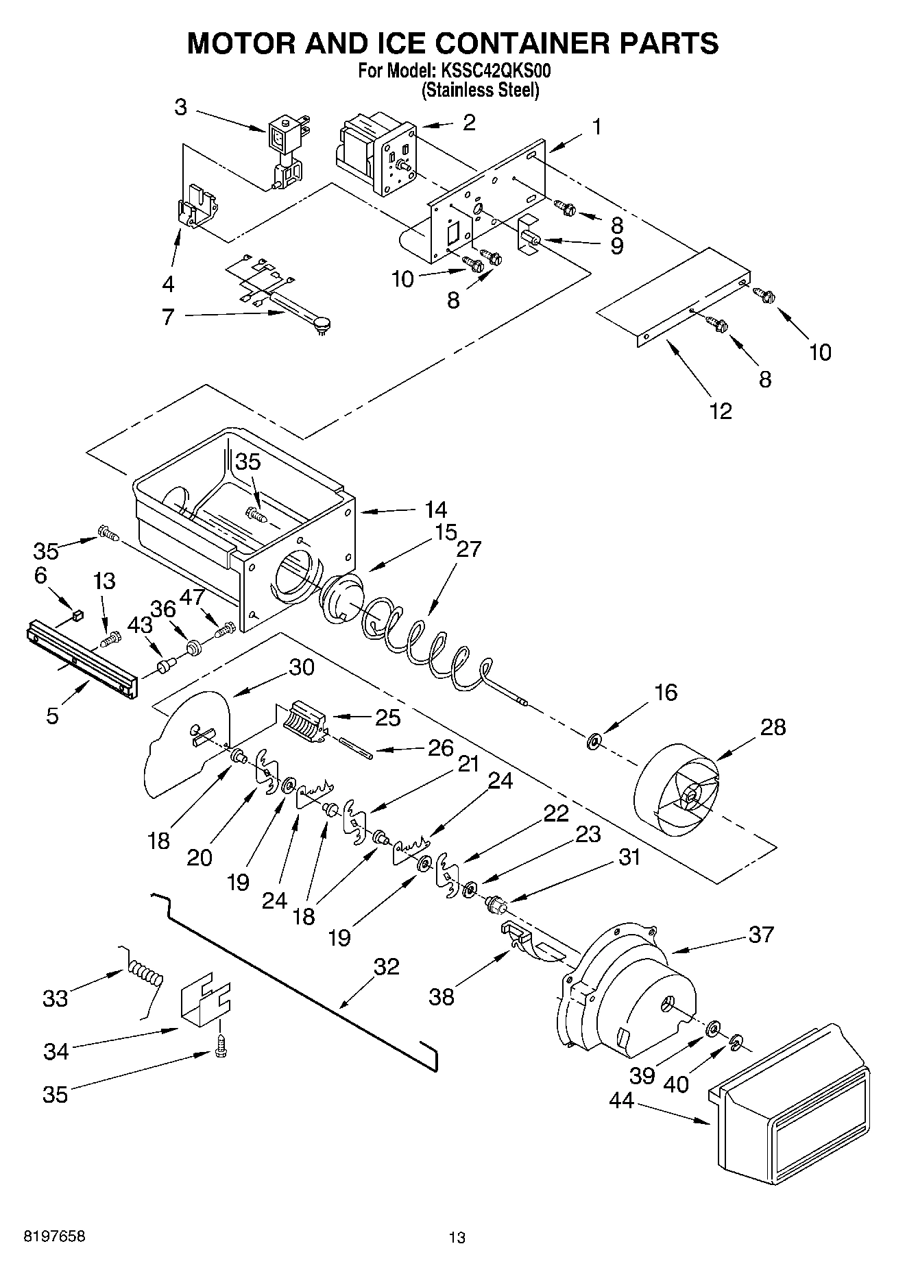 09 - MOTOR AND ICE CONTAINER