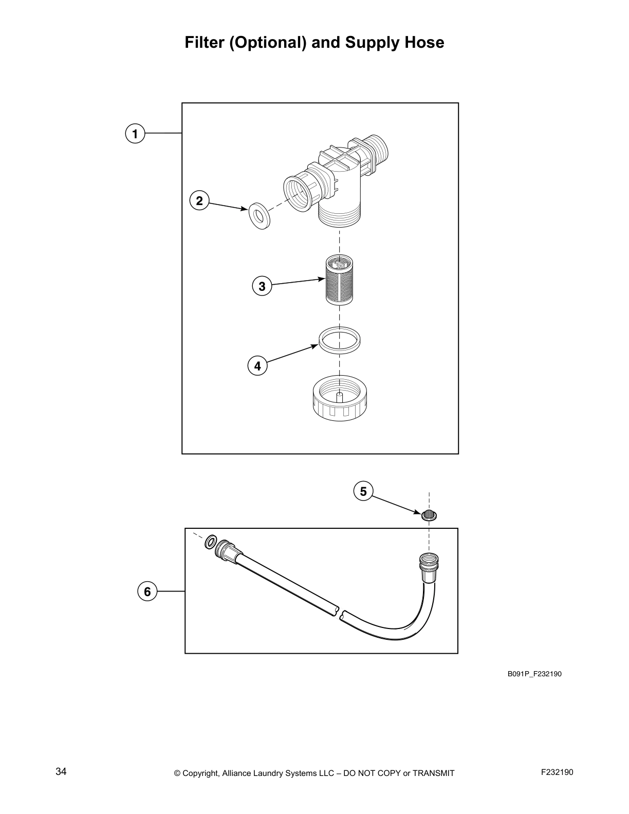 Filter (Optional) and Supply Hose