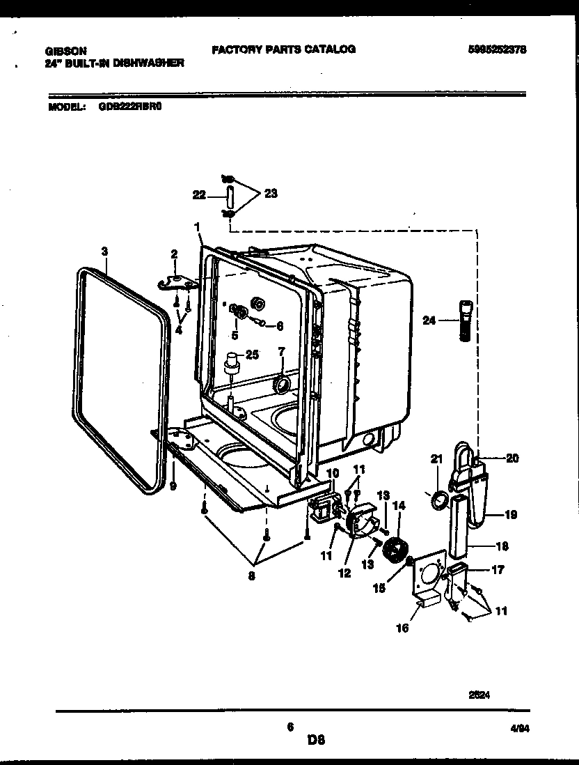 05 - TUB AND FRAME PARTS