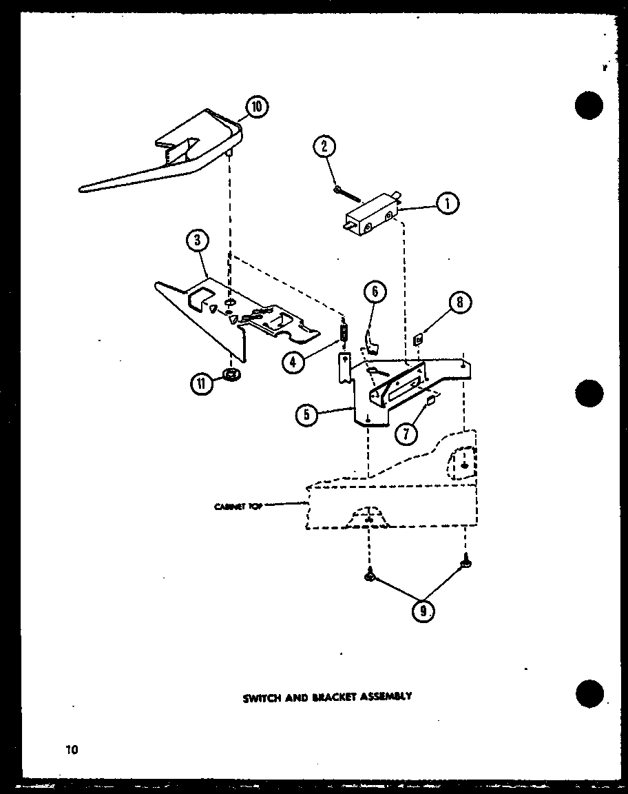 10 - SWITCH AND BRACKET ASSY
