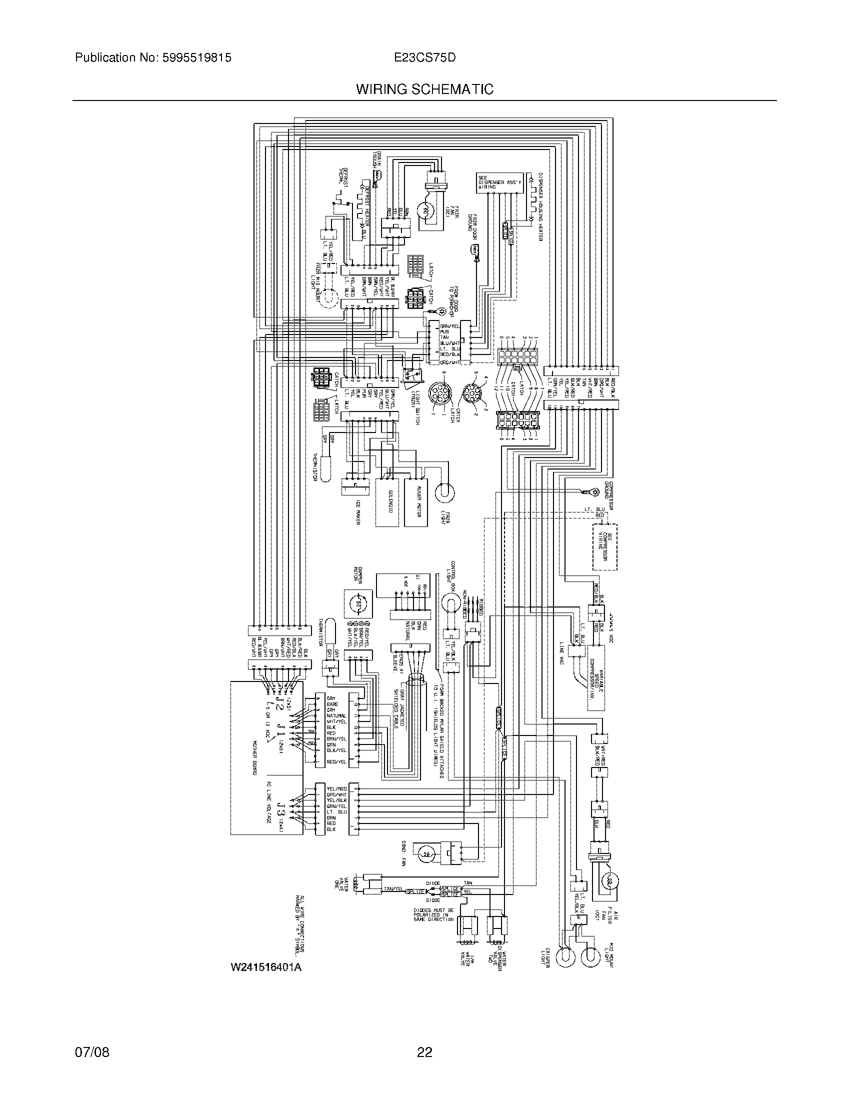 22 - WIRING SCHEMATIC