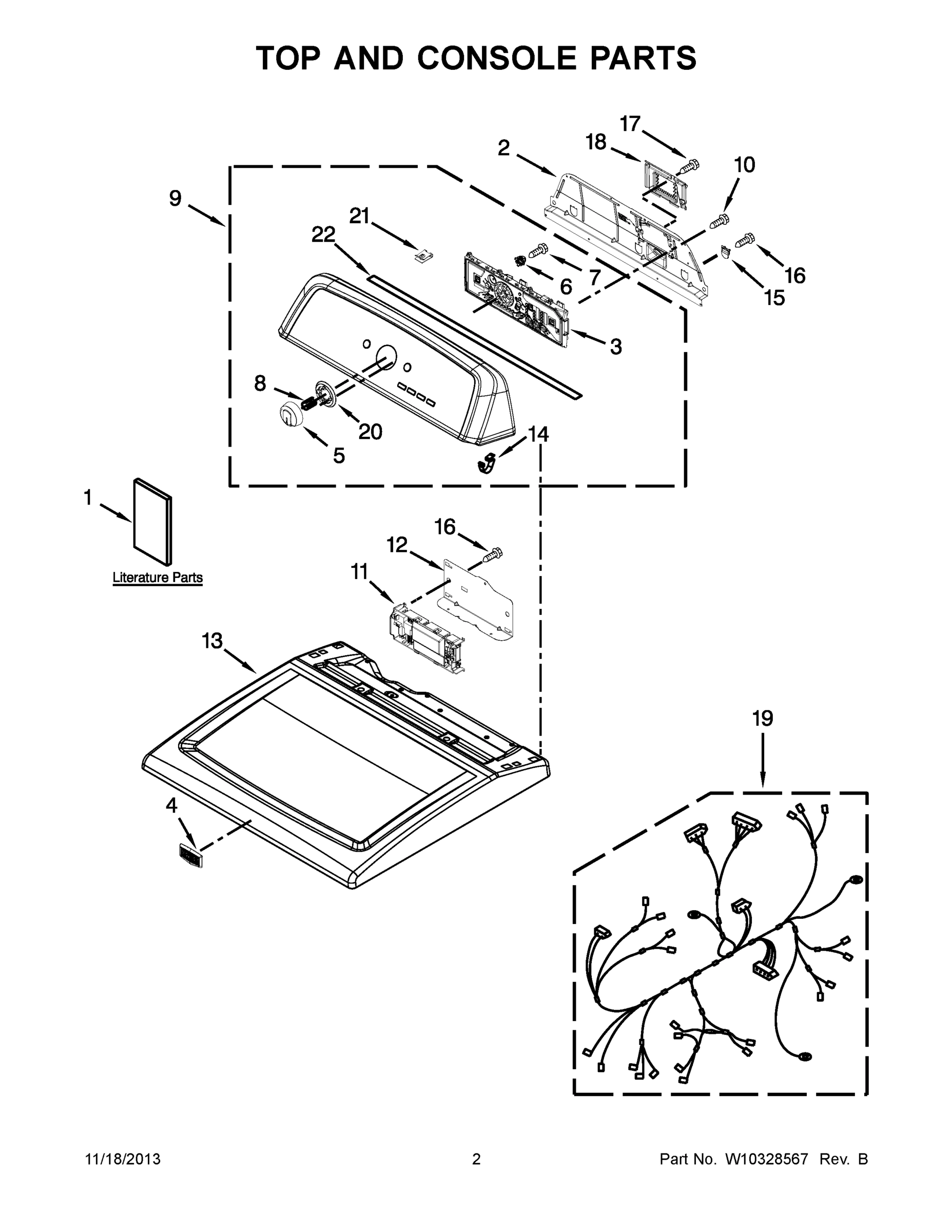 02 - TOP AND CONSOLE PARTS