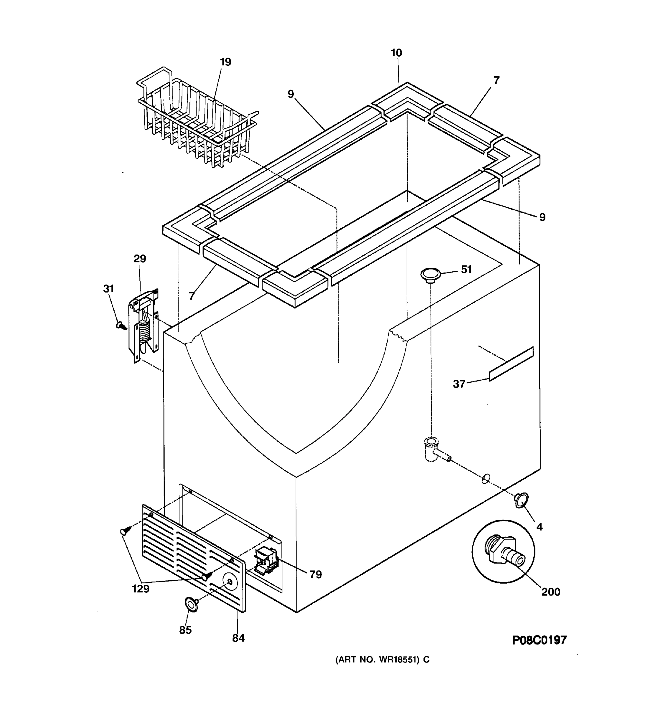 CABINET, CONTROLS & SHELVES