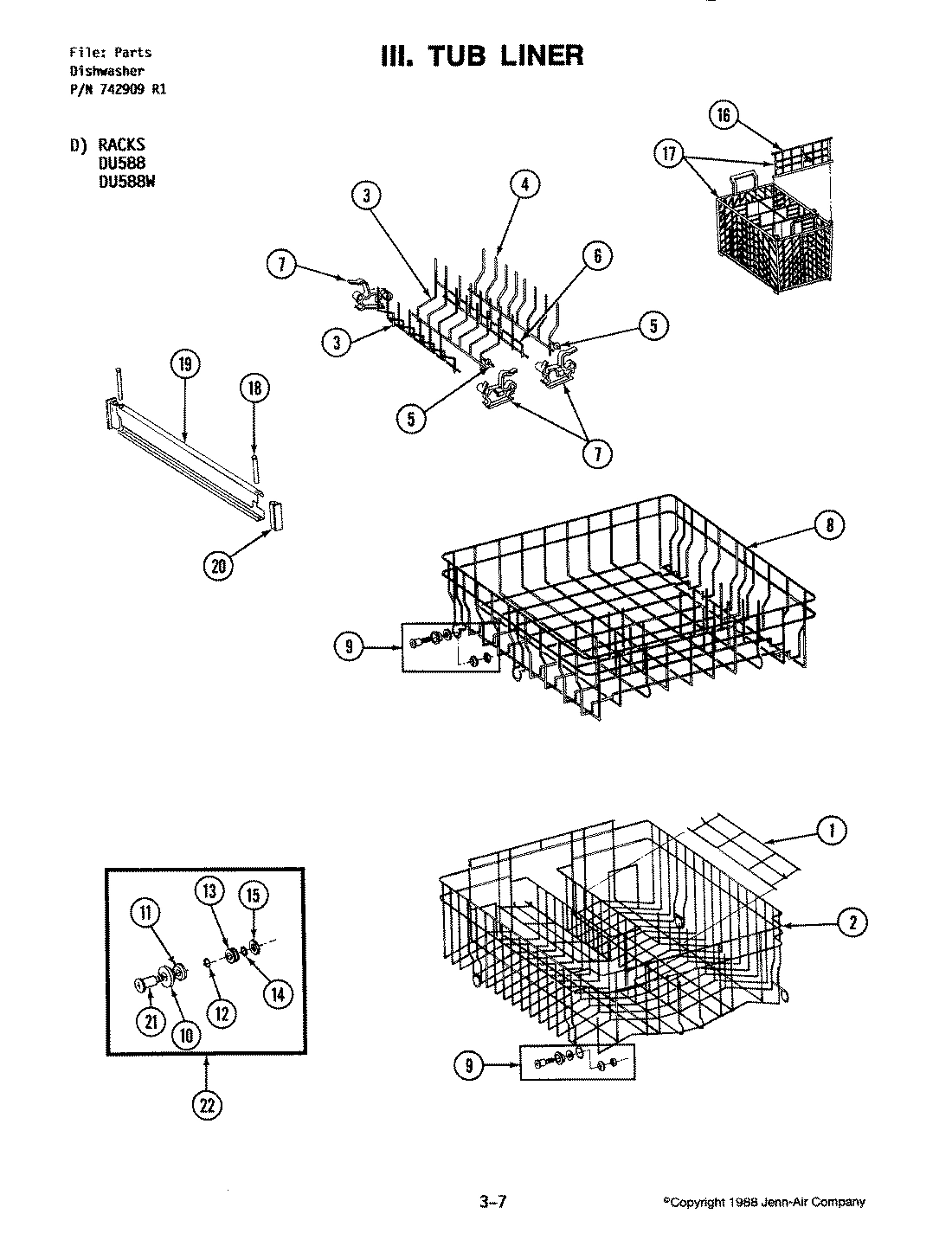 09 - TRACK & RACK ASSEMBLY