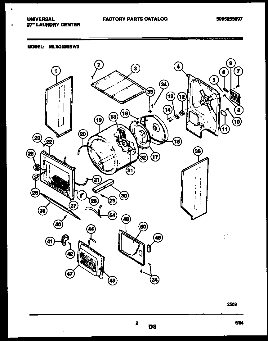02 - CABINET AND COMPONENT PARTS