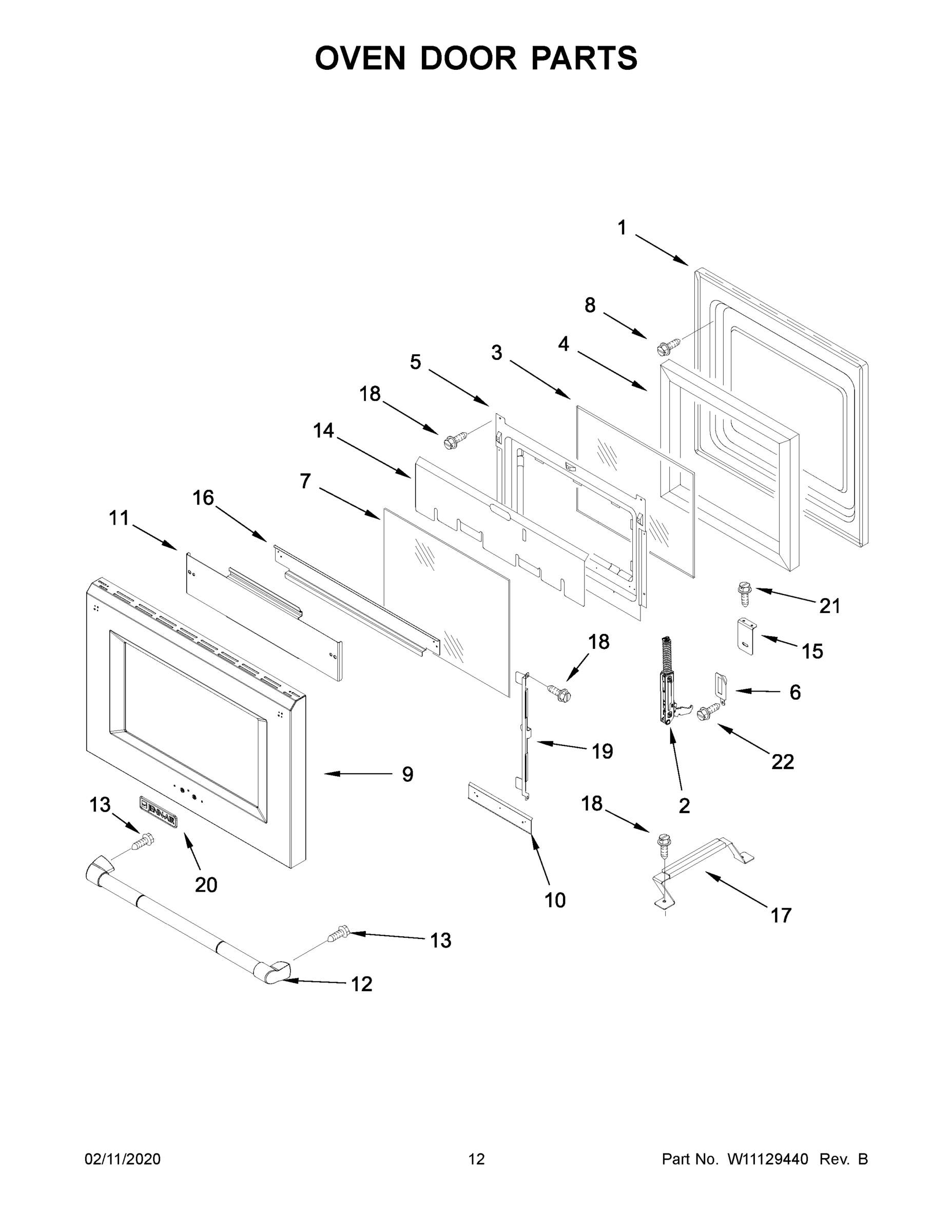 07 - OVEN DOOR PARTS